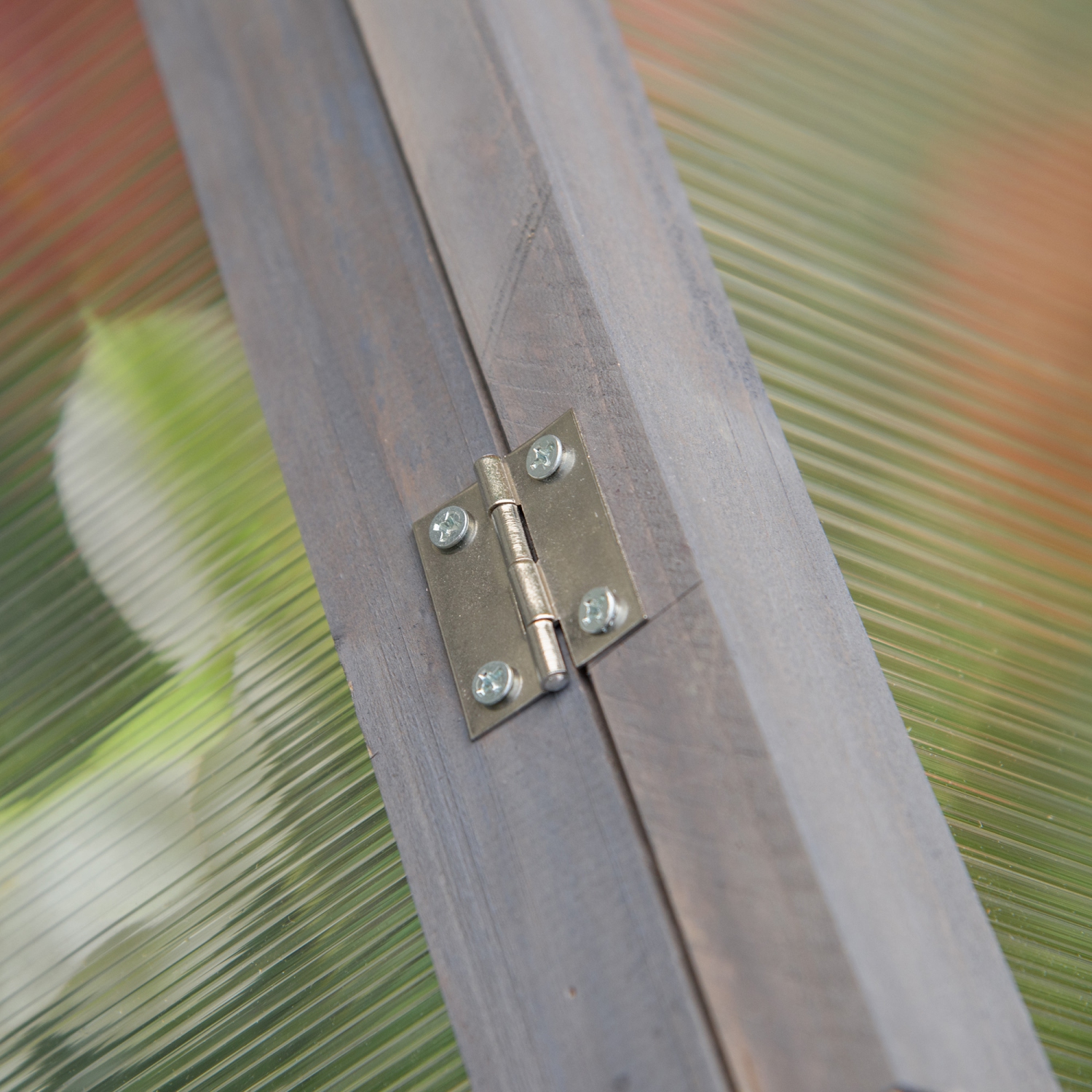 Outsunny Wooden Cold Frame Greenhouse Garden Portable Raised Planter with Openable Top for Indoor, Outdoor, Flowers, Vegetables, Plants, 35.5" x