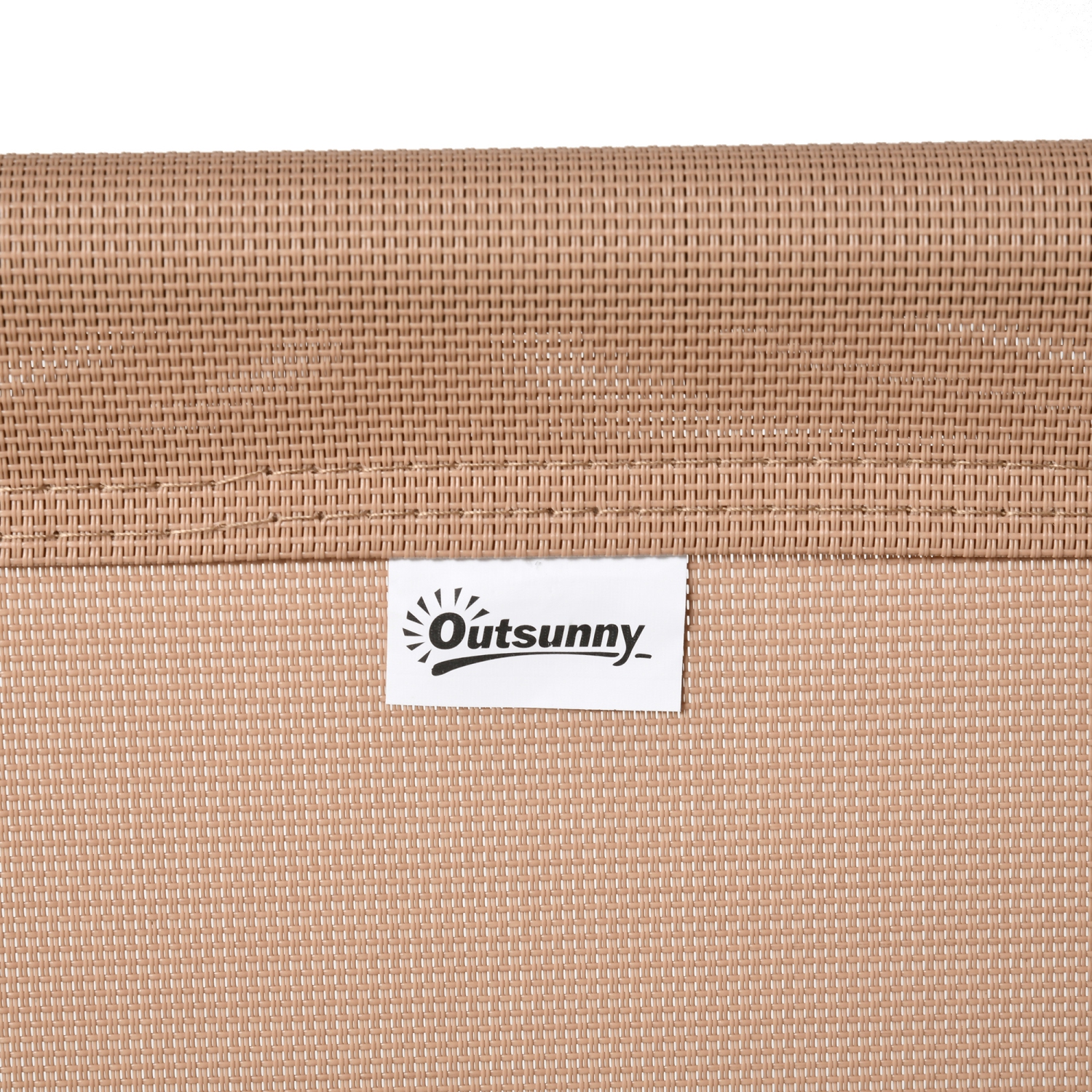 Outsunny Outdoor Folding Chair, Bungee Sling Foldable Patio Dining Chair with Armrests, Folding Lawn Chair for Camping, Garden, Pool, Beach,