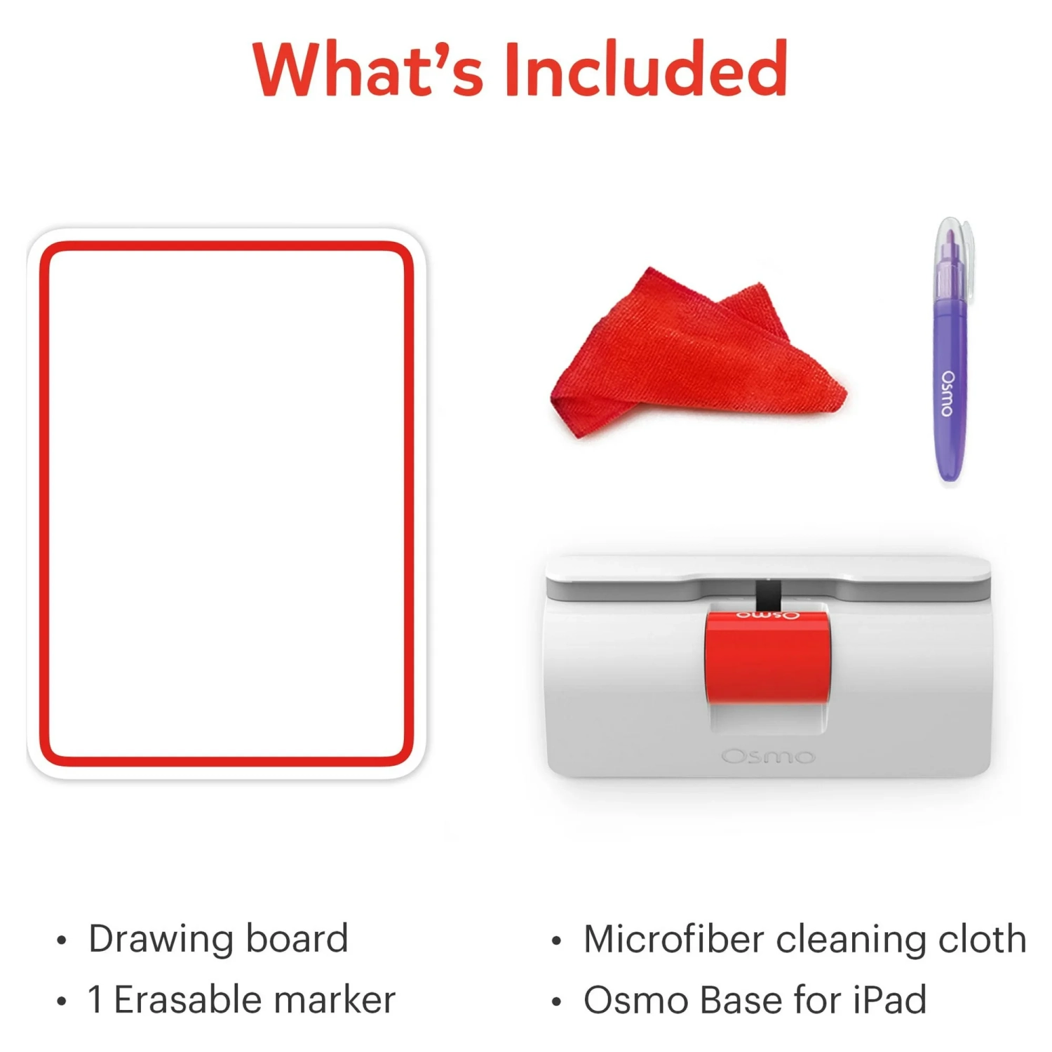 Osmo - Monster Starter Kit for iPad, Ages 5-10, 3 Educational Games, Learn Creative Drawing, Cartoon Drawing, Physics Toy, Erasable Drawing Board,