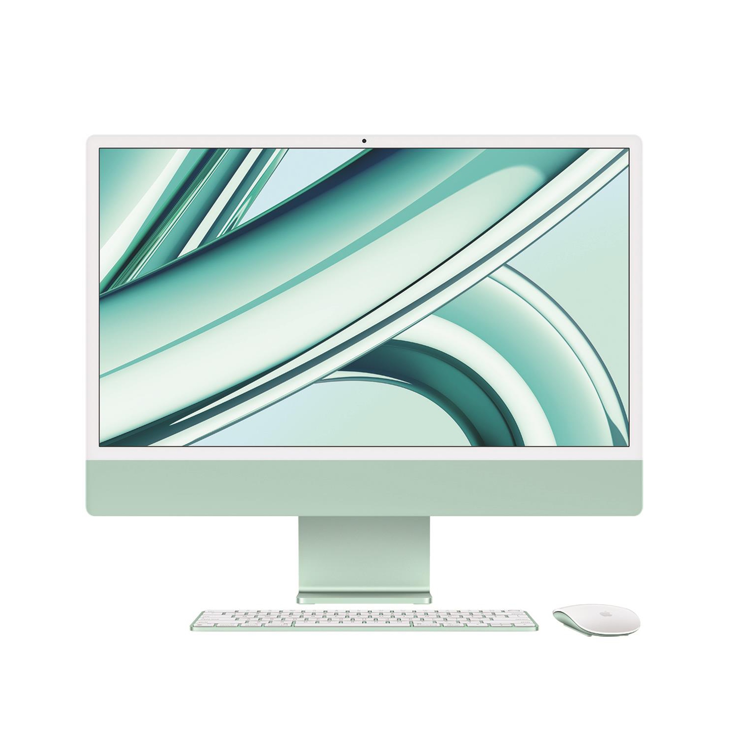 Apple IMac 24" Retina 4.5K Display with Magic Keyboard W/Touch ID Green No Ethernet 8-Core / 10-Core Standard Keyboard 8GB 256GB SSD- OPEN BOX