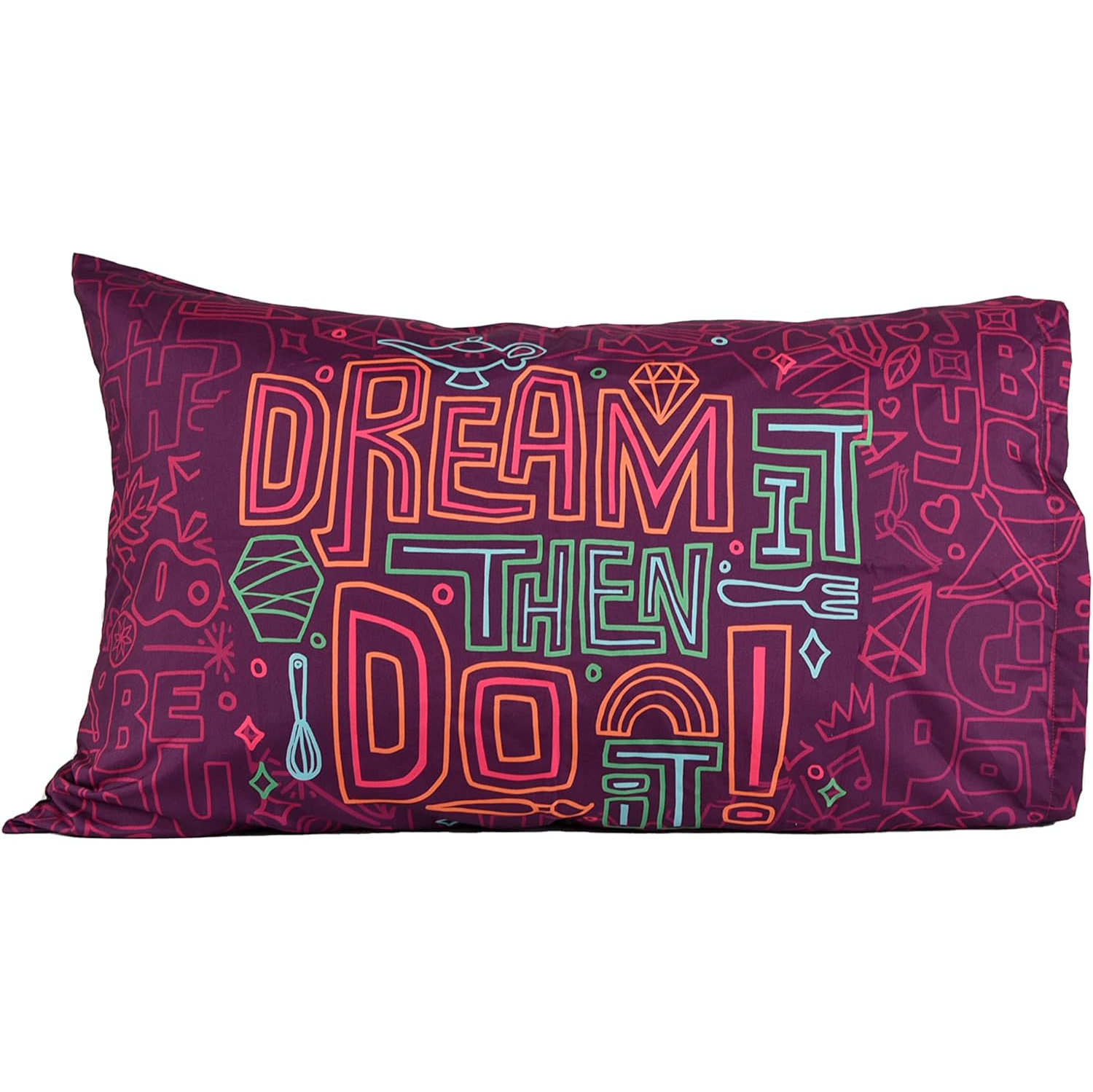 Disney Princess 3 Piece Twin Bedding Sheet Set for Kids - Flat Sheet, Fitted Sheet and Pillowcase