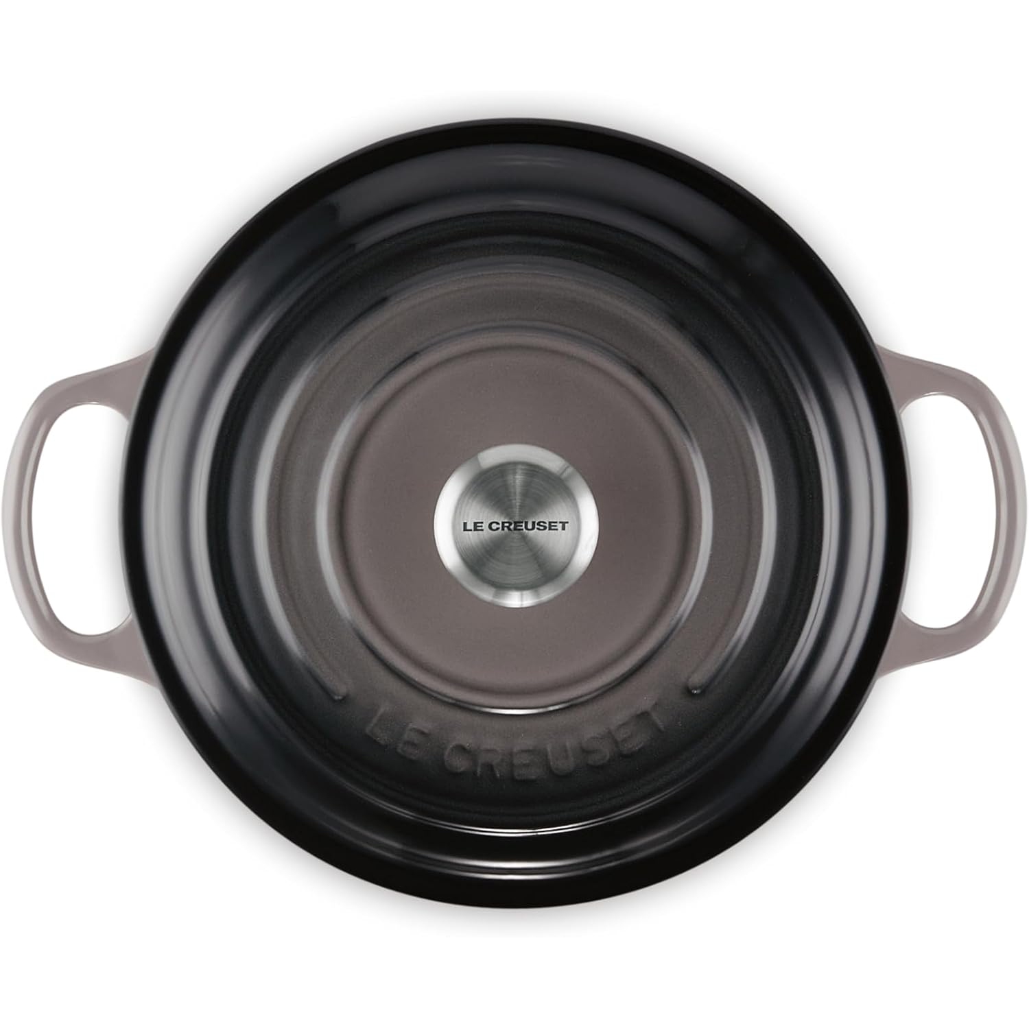 Le Creuset LS2501-227FSS Signature Enameled Cast Iron Round French Oven, 3 1/2 Quart, Oyster
