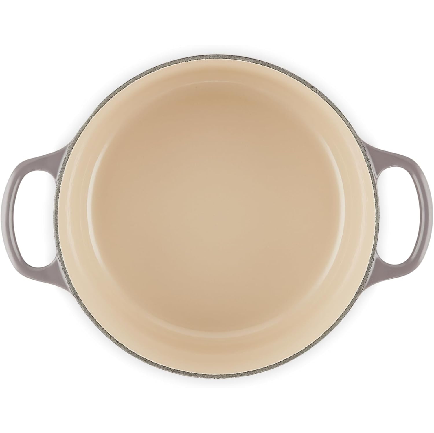Le Creuset LS2501-227FSS Signature Enameled Cast Iron Round French Oven, 3 1/2 Quart, Oyster