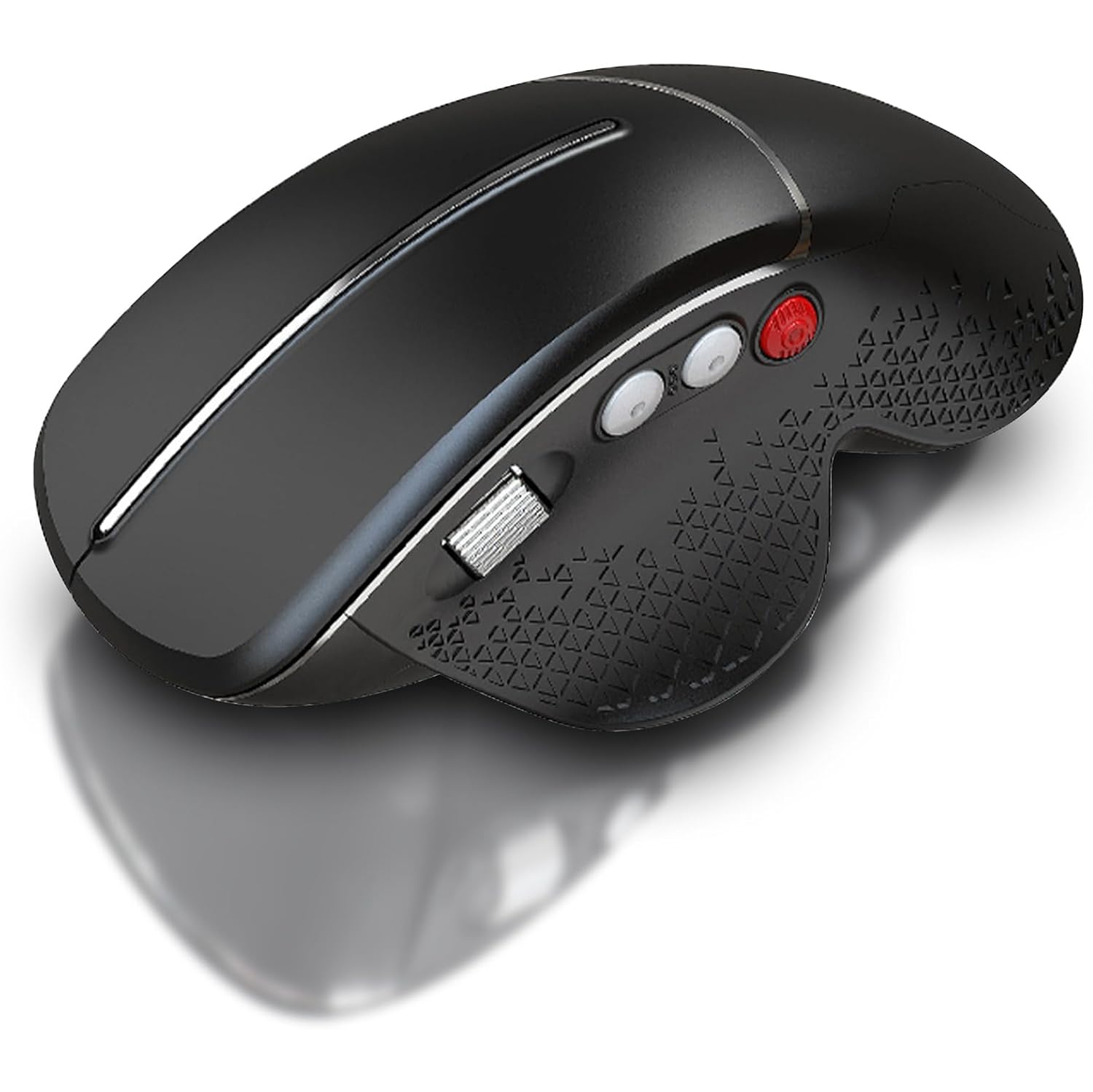 Wireless Ergonomic Vertical Mouse, 10M Range, 5 Buttons, 2.4G Optical, Wrist Pain Relief