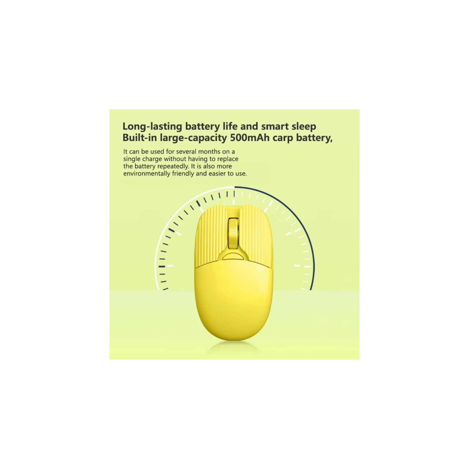 2.4GHz Dual-mode Wireless Mouse Noiseless Low Energy Consumption Ergonomics Wireless Mouse Convenient 1600DPI(White)