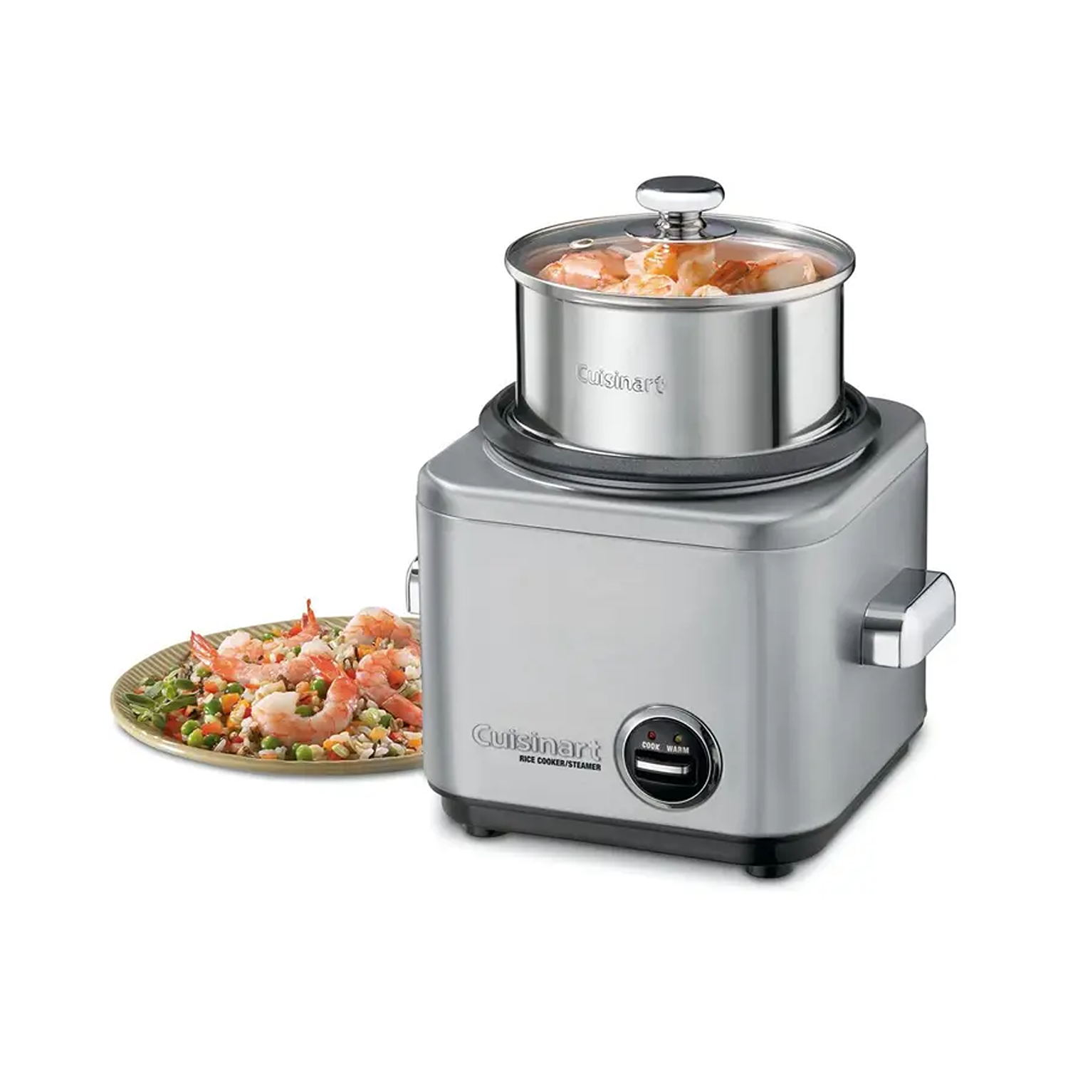 Cuiseur à riz de 4 tasses en acier inoxydable de Cuisinart