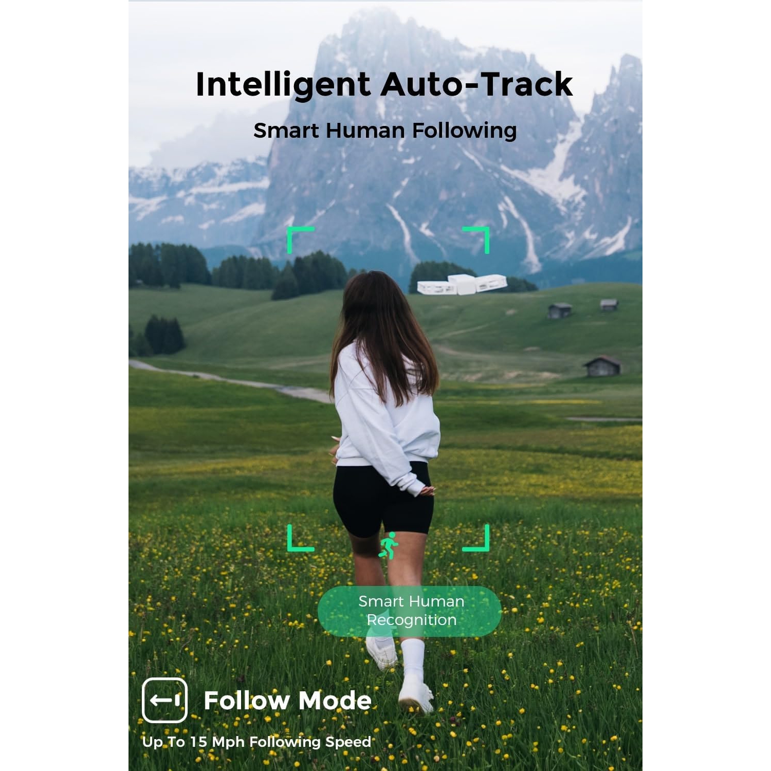 Open Box - HOVERAir X1 Self-Flying Camera, Pocket-Sized Drone HDR Video Capture with Palm Takeoff, Intelligent Flight Paths & Many More - White