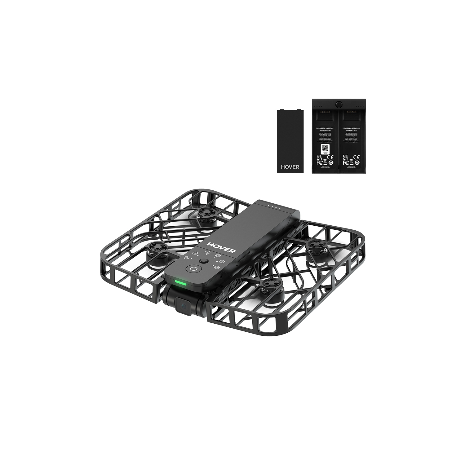 Remis à neuf - Caméra volante HOVERAir X1, capture vidéo HDR de poche avec drone au décollage de la paume, trajectoires de vol intelligentes et bien