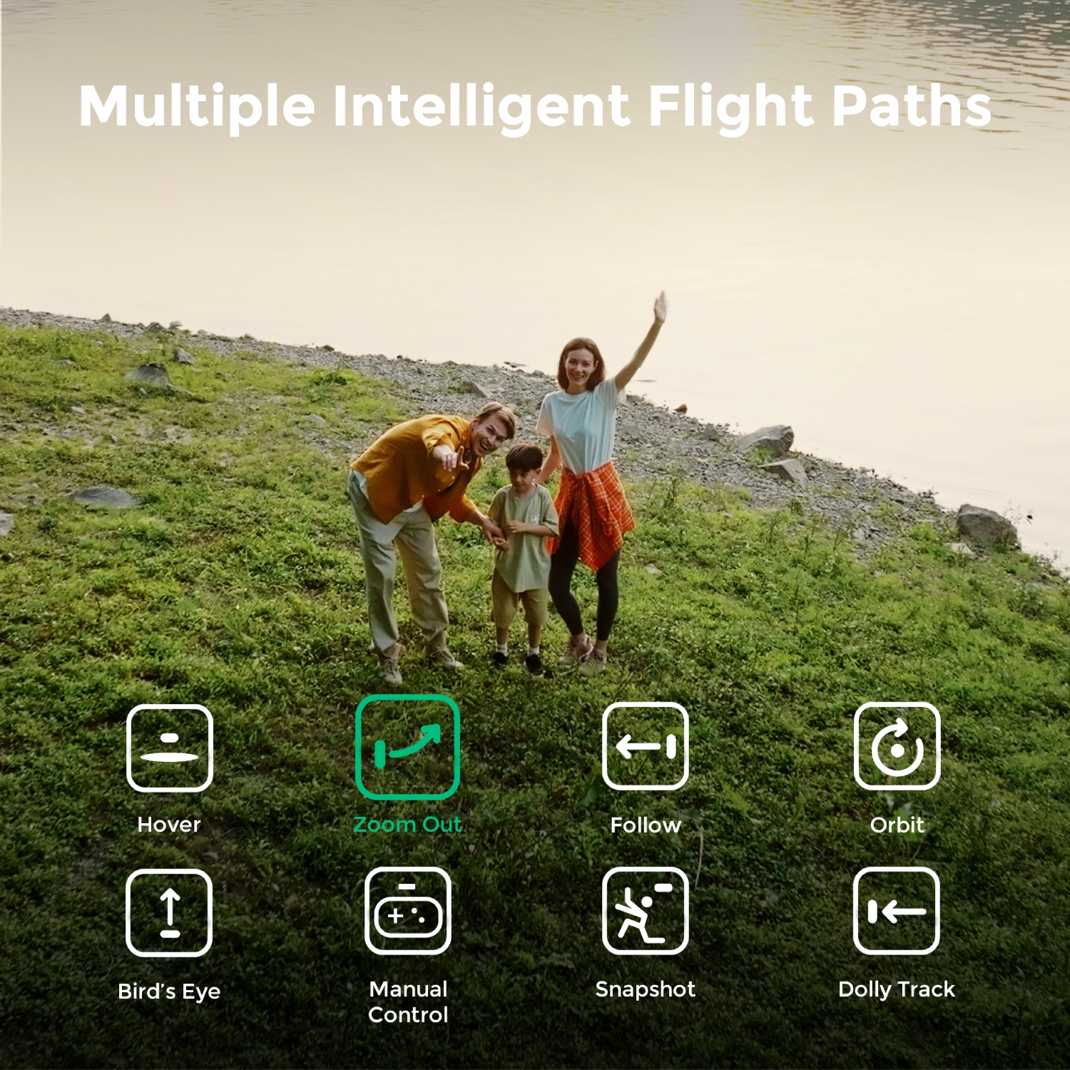 Remis à neuf - Caméra volante HOVERAir X1, capture vidéo HDR de poche avec drone au décollage de la paume, trajectoires de vol intelligentes et bien