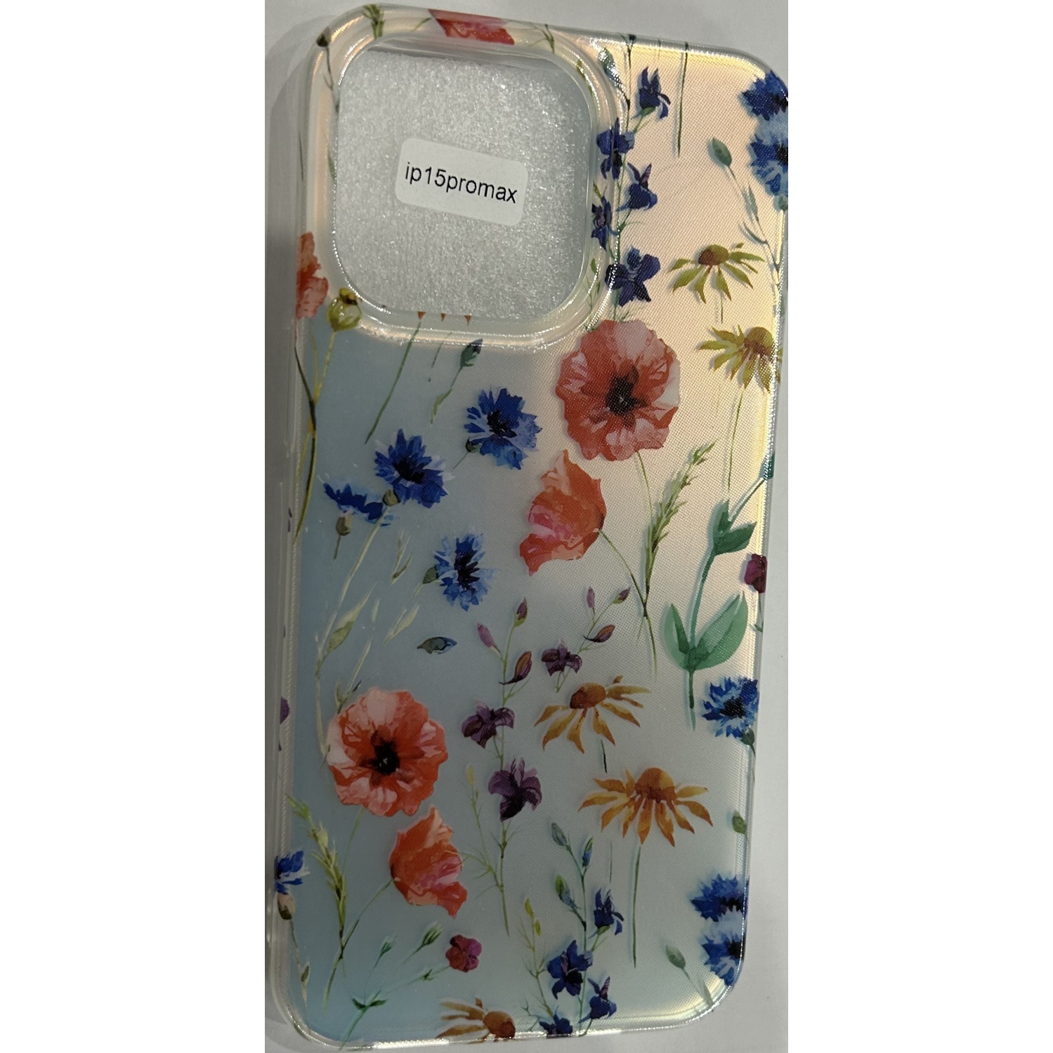 Étui pour iPhone 15 Pro Max, motif de fleur imprimé Cute mince et élégant en plastique rigide encliquetable arrière de designer Étui/couverture pour