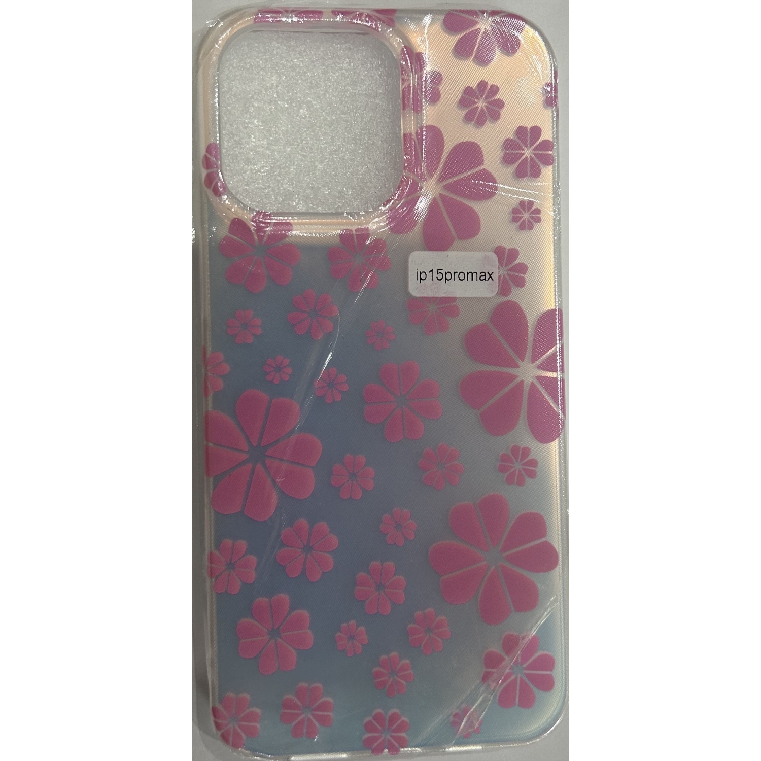 Étui pour iPhone 15 Pro Max, motif de fleur imprimé Cute mince et élégant en plastique rigide encliquetable arrière de designer Étui/couverture pour