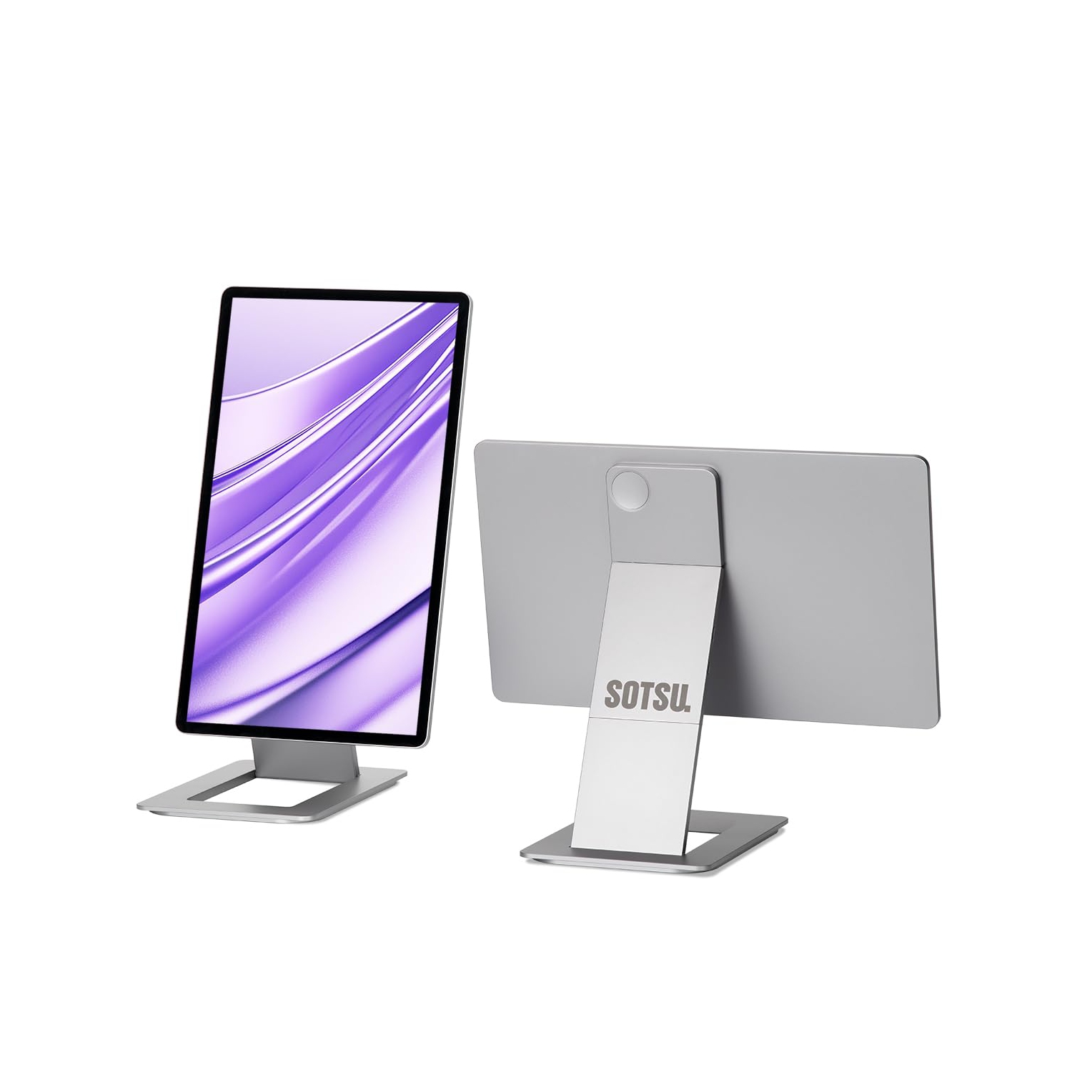 SOTSU FlipAction Touch 14" Premium Portable Monitor SFA14TCLL, FHD IPS Pivoting Dual Laptop Screen, Touchscreen for Cellphone, Gaming, Chrome,