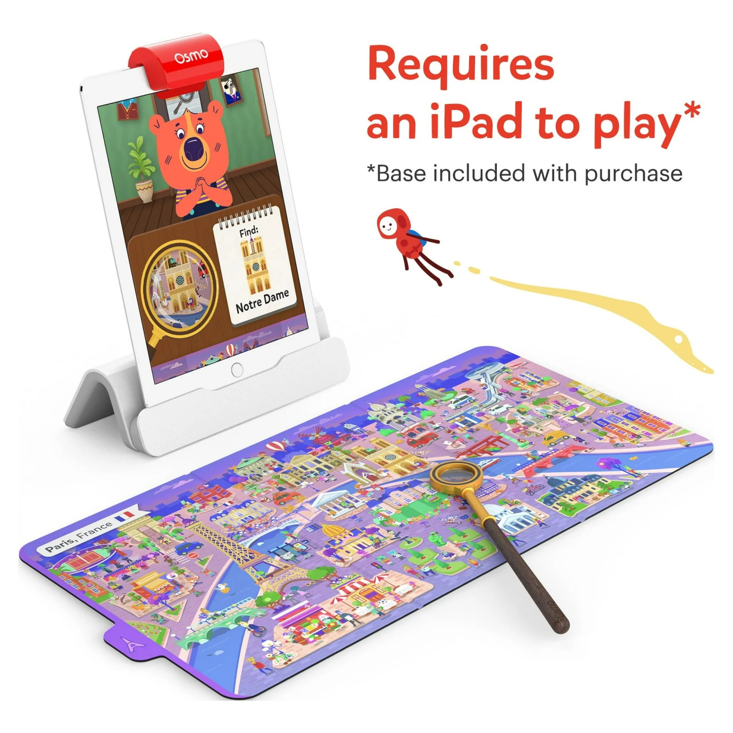 Osmo - Detective Agency Starter Kit for iPad, Pretend Play, Detective Board Game, Learning Toys for 5 to 11 Year Olds, Mystery Toys, Detective Toy,