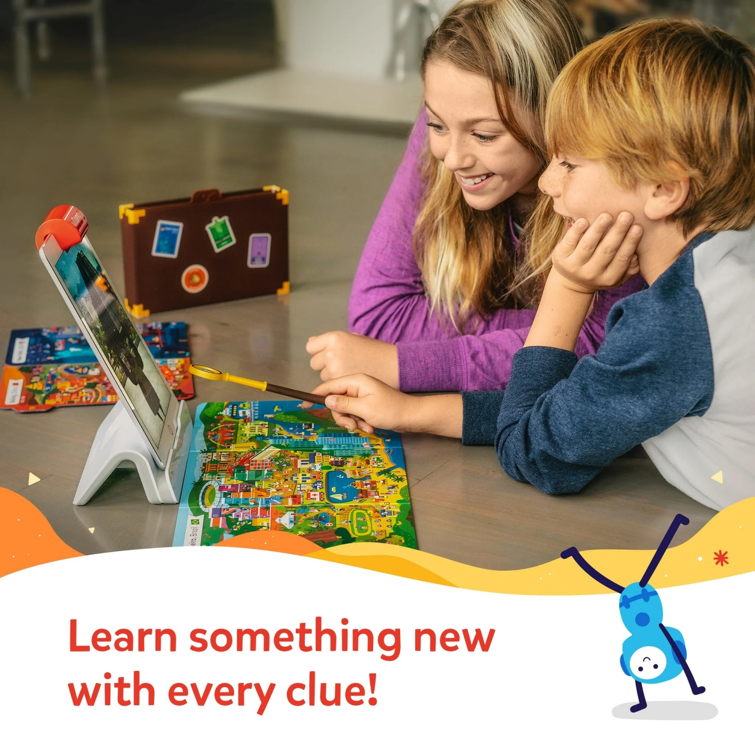 Osmo - Detective Agency Starter Kit for iPad, Pretend Play, Detective Board Game, Learning Toys for 5 to 11 Year Olds, Mystery Toys, Detective Toy,