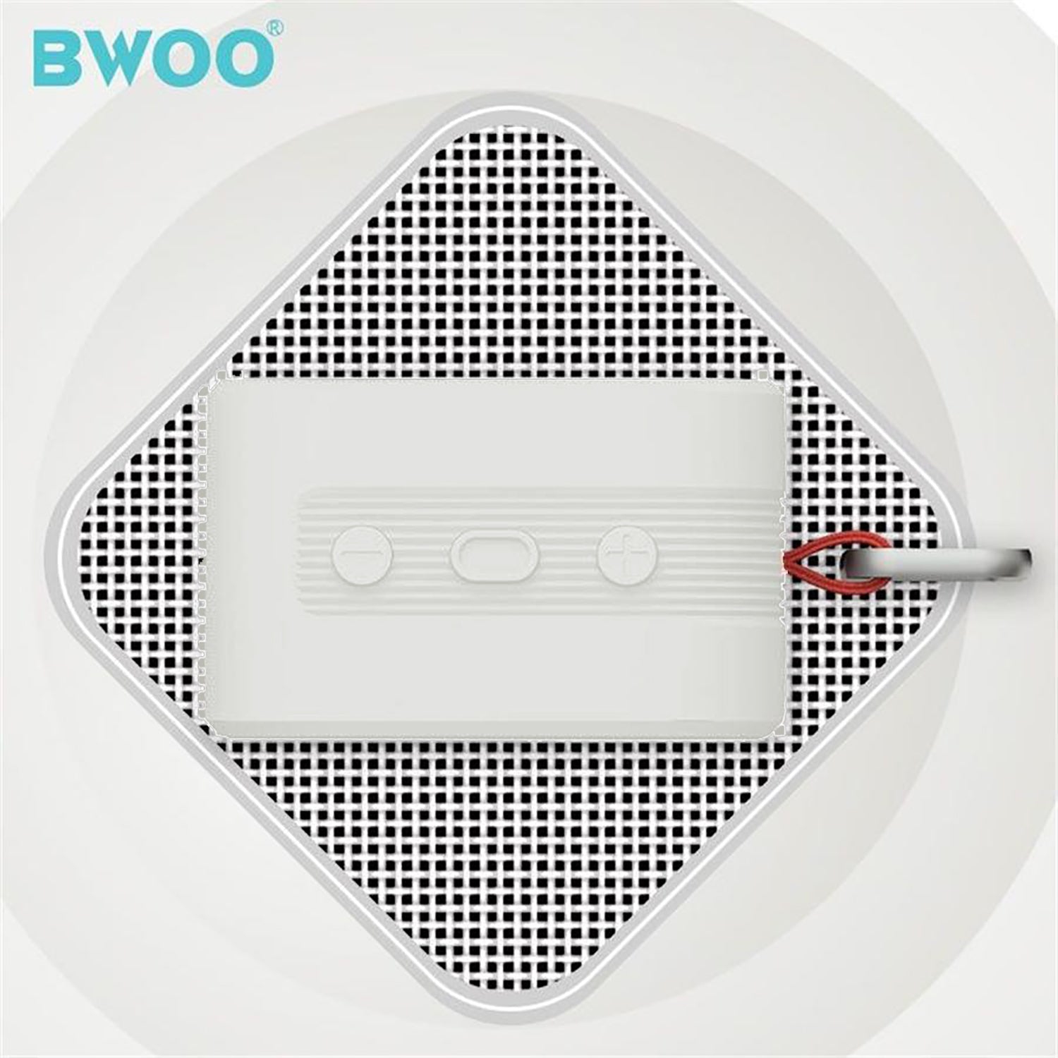 BWOO BS-54G - Portable Waterproof Bluetooth 5.0 Speaker with TF Card, AUX, USB, FM, Grey