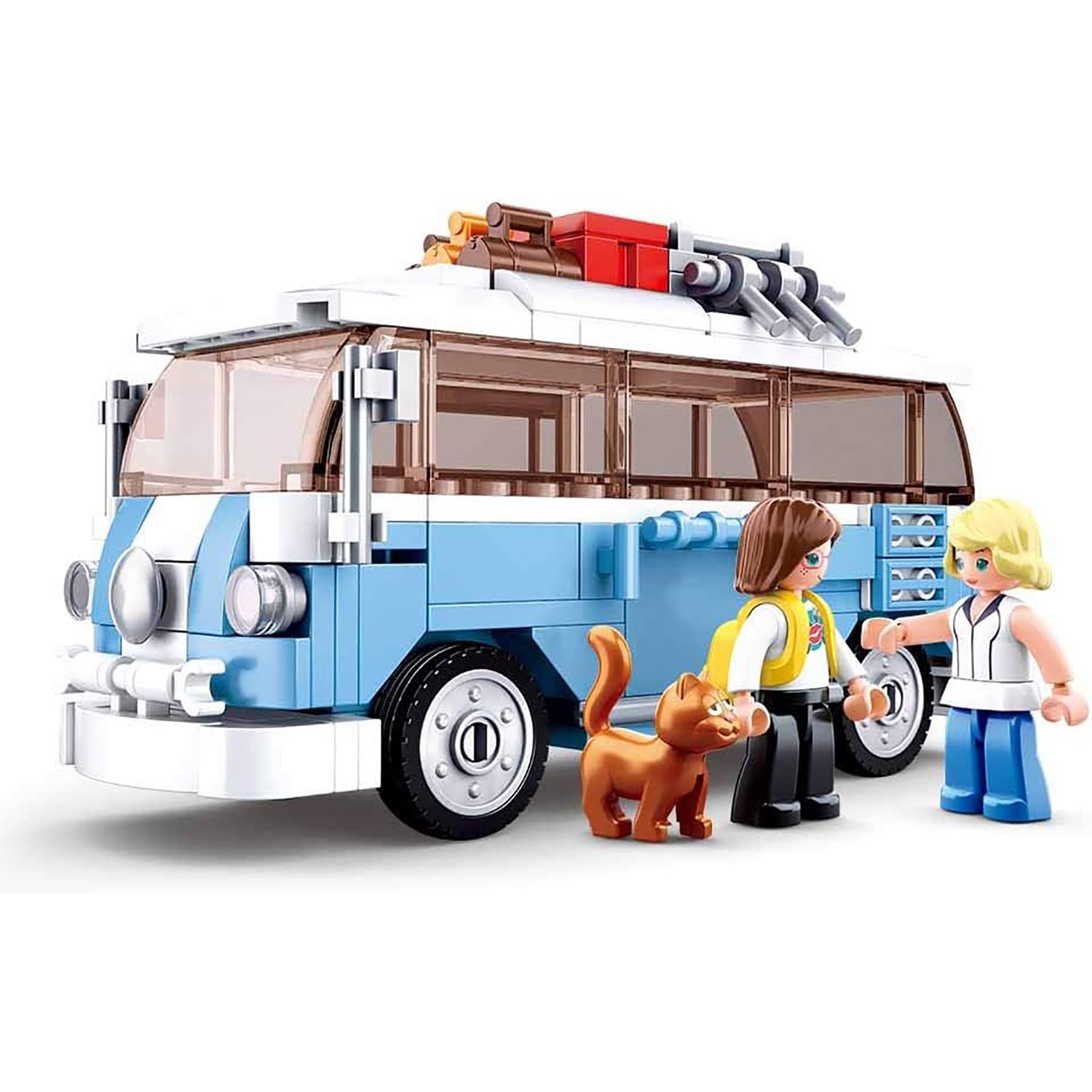 Sluban - Mini Van Building Blocks Set with 2 Figures, 227 Pieces