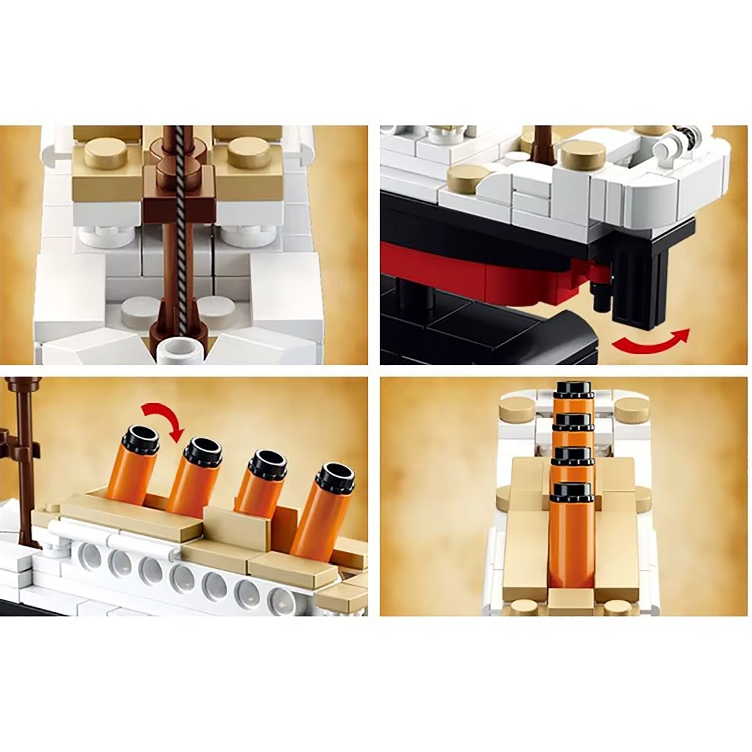 Sluban - Titanic Building Blocks Set with 2 Figures, 194 Pieces