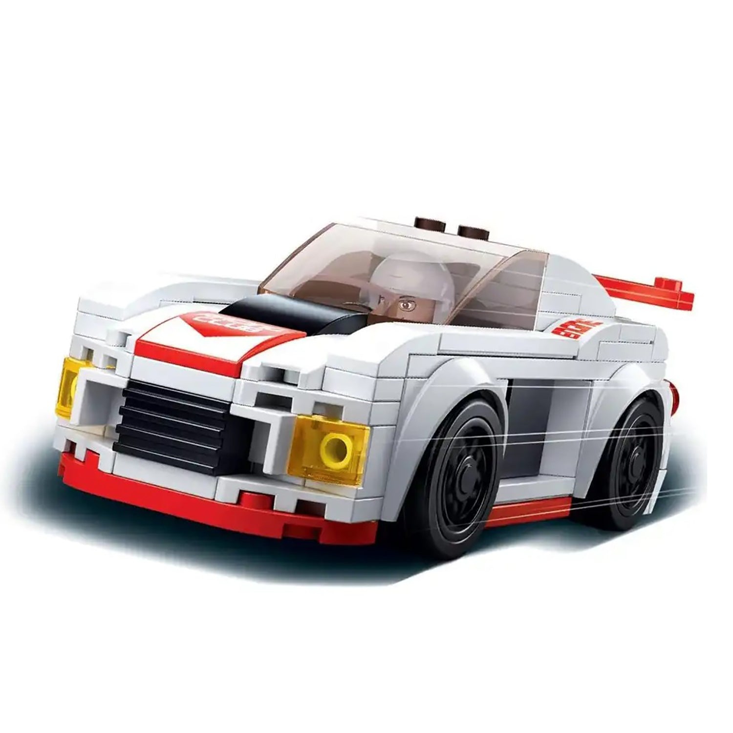 Sluban - Racing Car Building Blocks Set with Figure, 152 Pieces