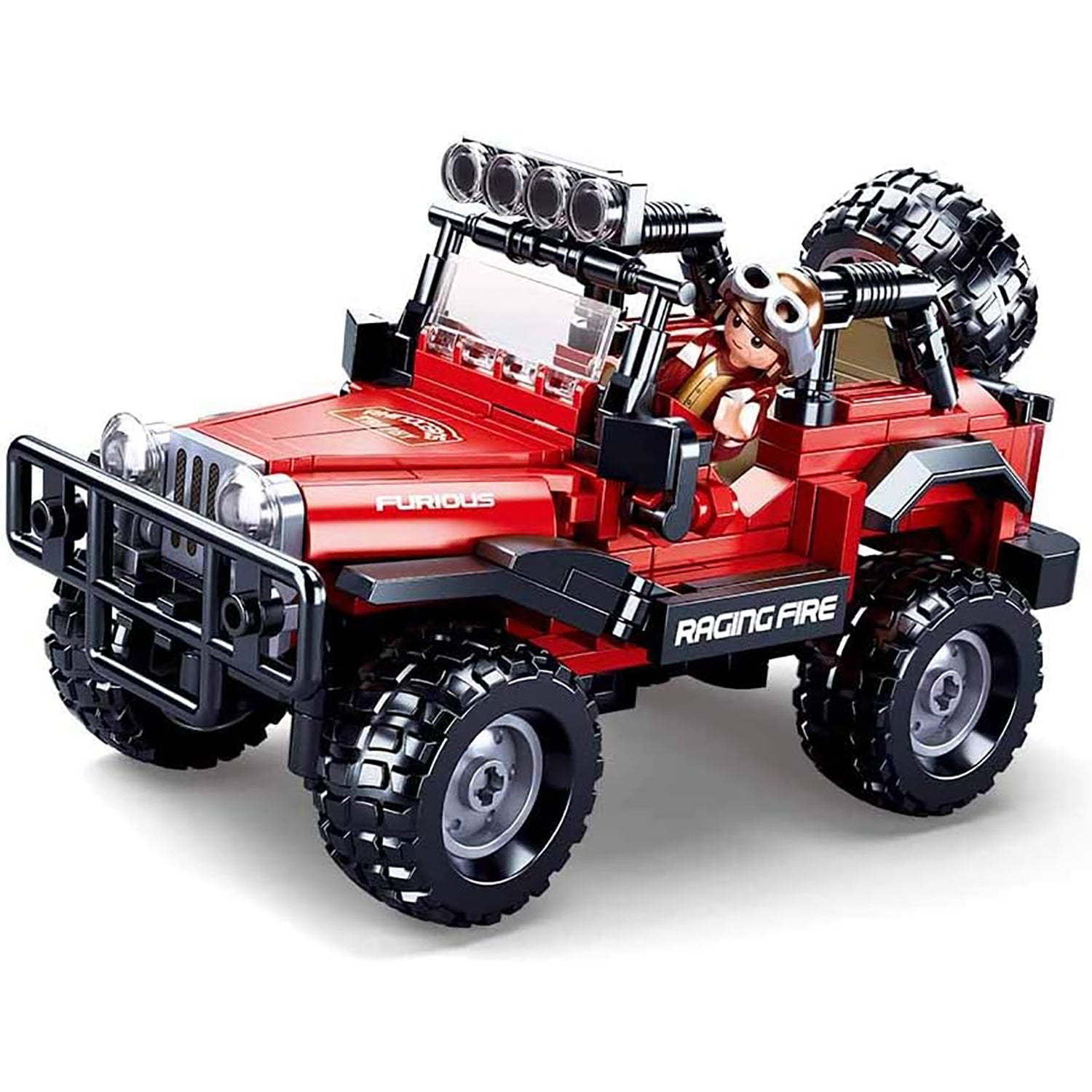 Sluban - Jeep Building Blocks Set with 1 Figure, 253 Pieces