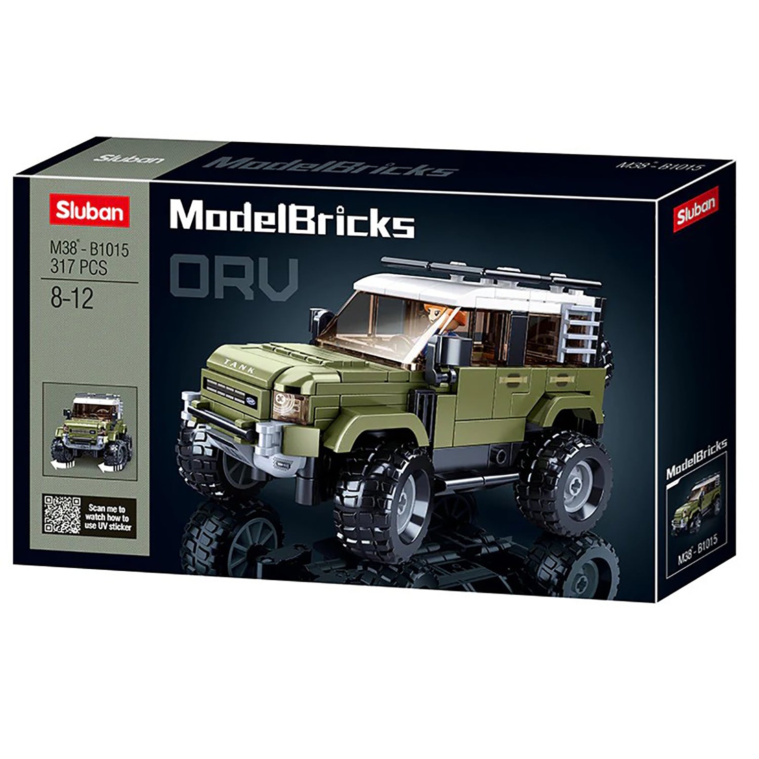 Sluban - SUV Truck Building Blocks Sets with 1 Figure, 317 Pieces