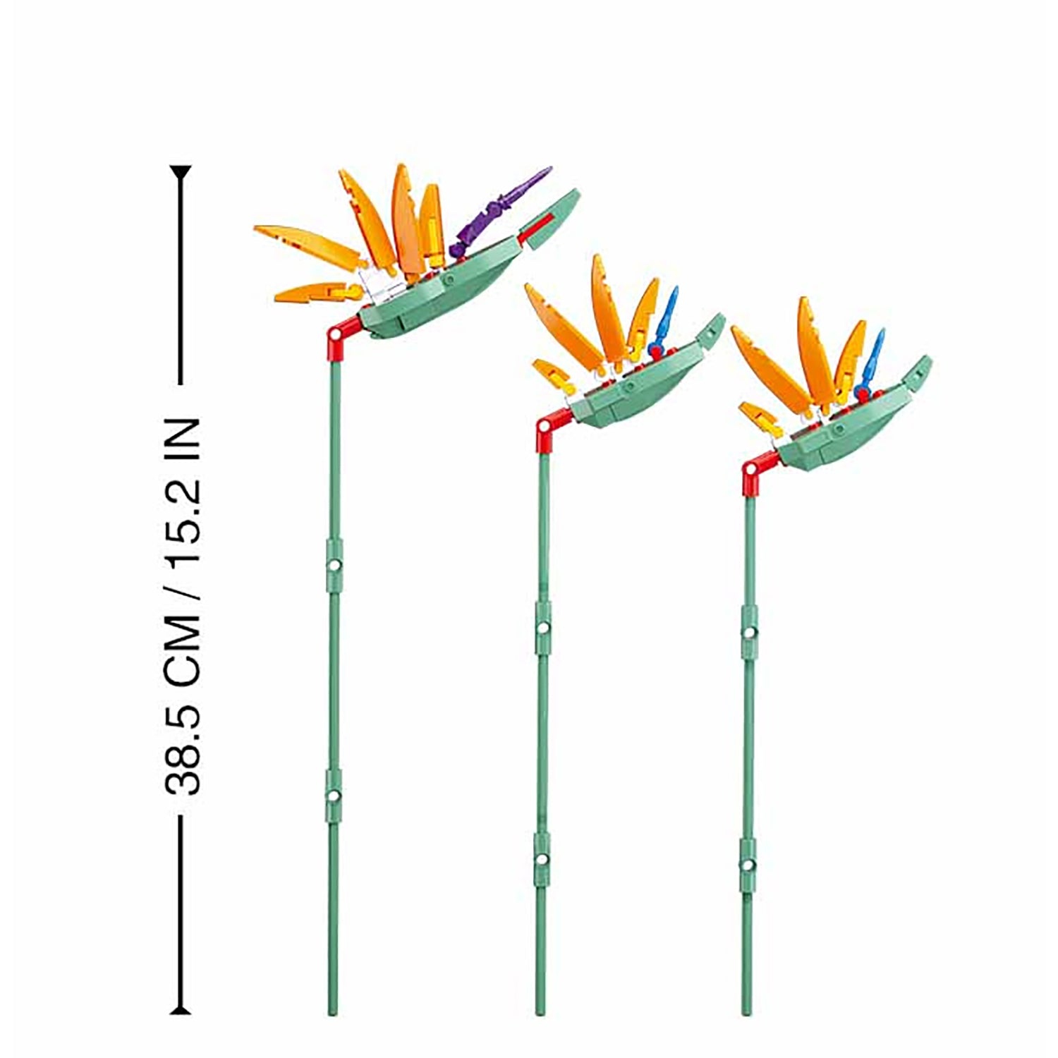 Sluban - Birds of Paradise Flower Building Blocks Set, 269 Pieces
