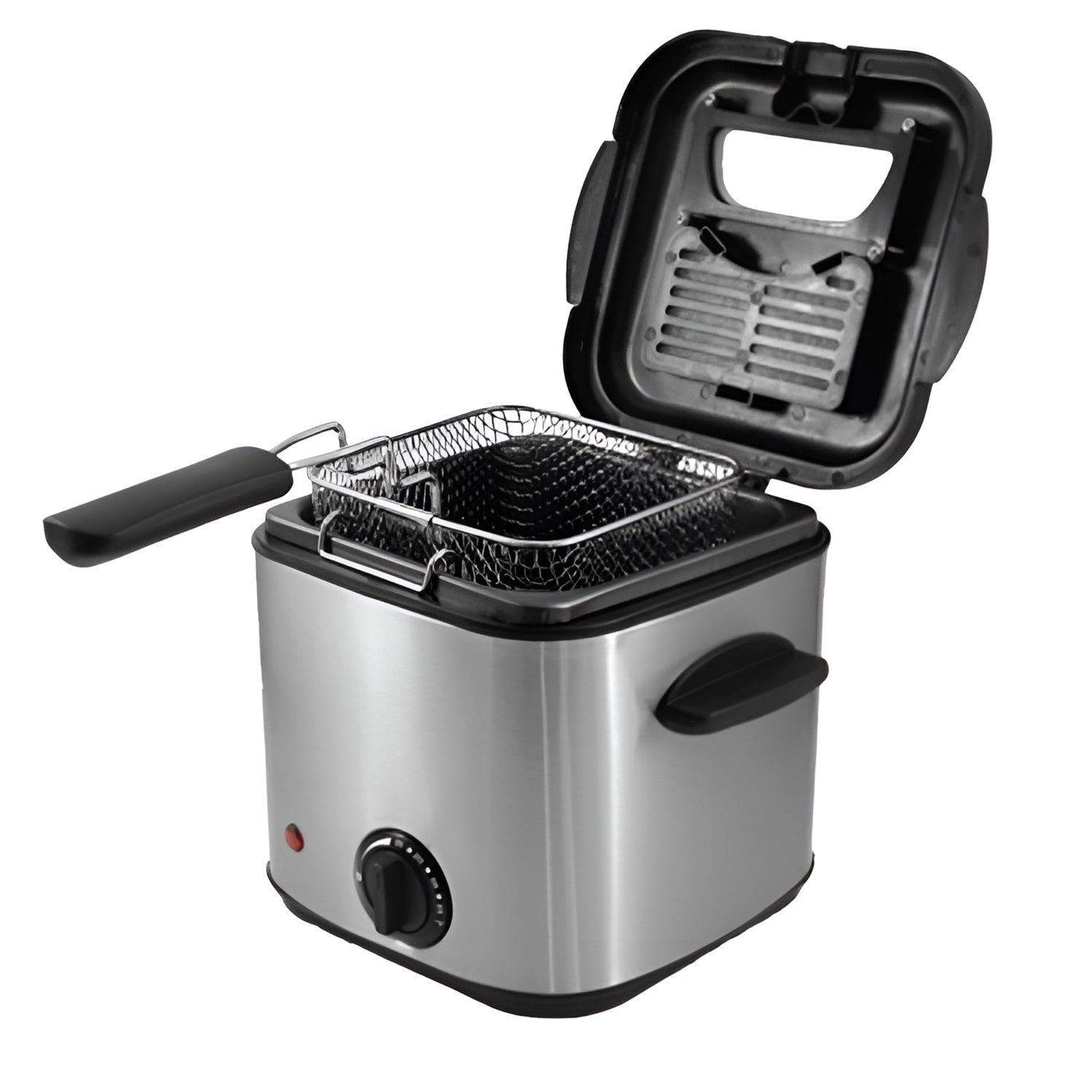 Hauz - Compact Electric Fryer, 1.4L Capacity, Adjustable Temperature, Stainless Steel