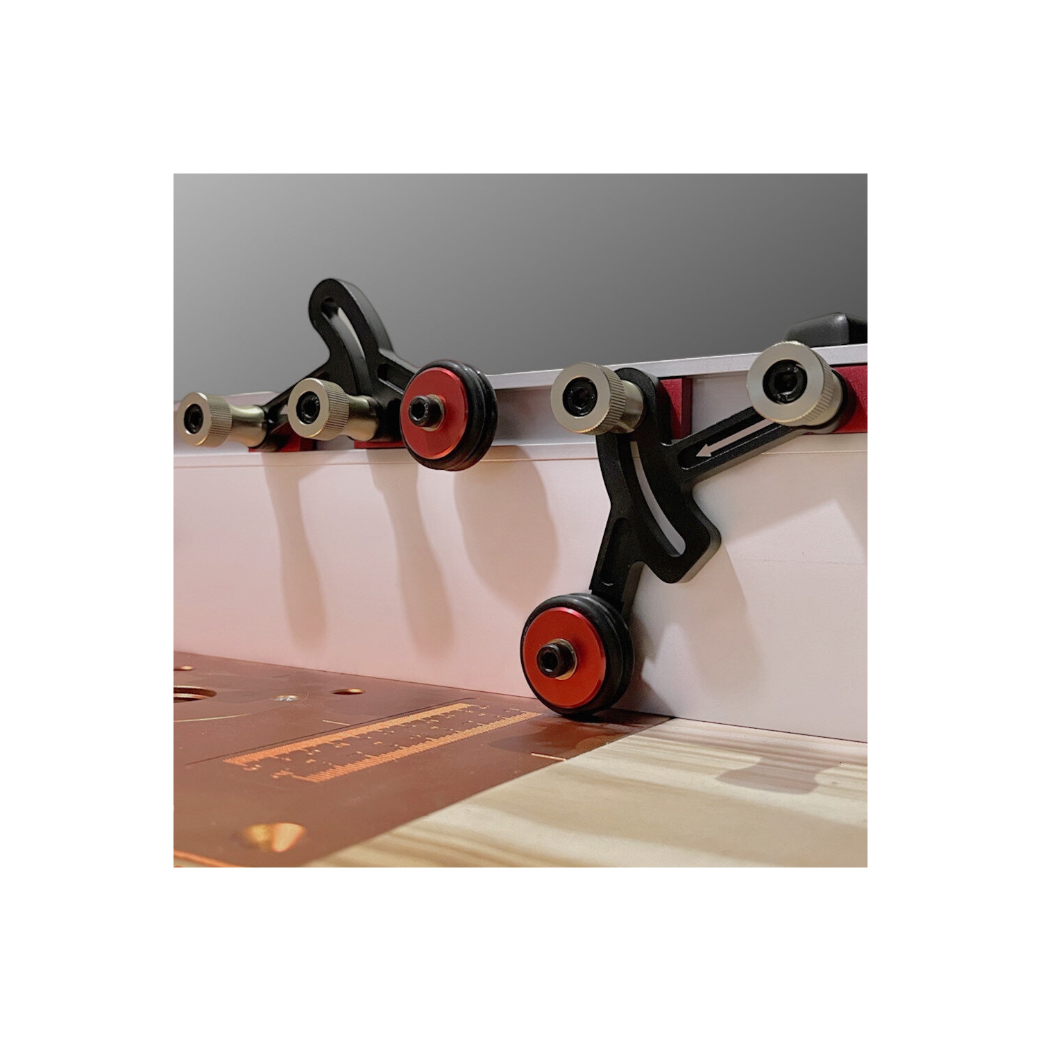 ENJOYWOOD – Alimentation à rouleaux à roulement unidirectionnel, coupe transparente, guide de stock de précision, planches à plumes, alimentation de