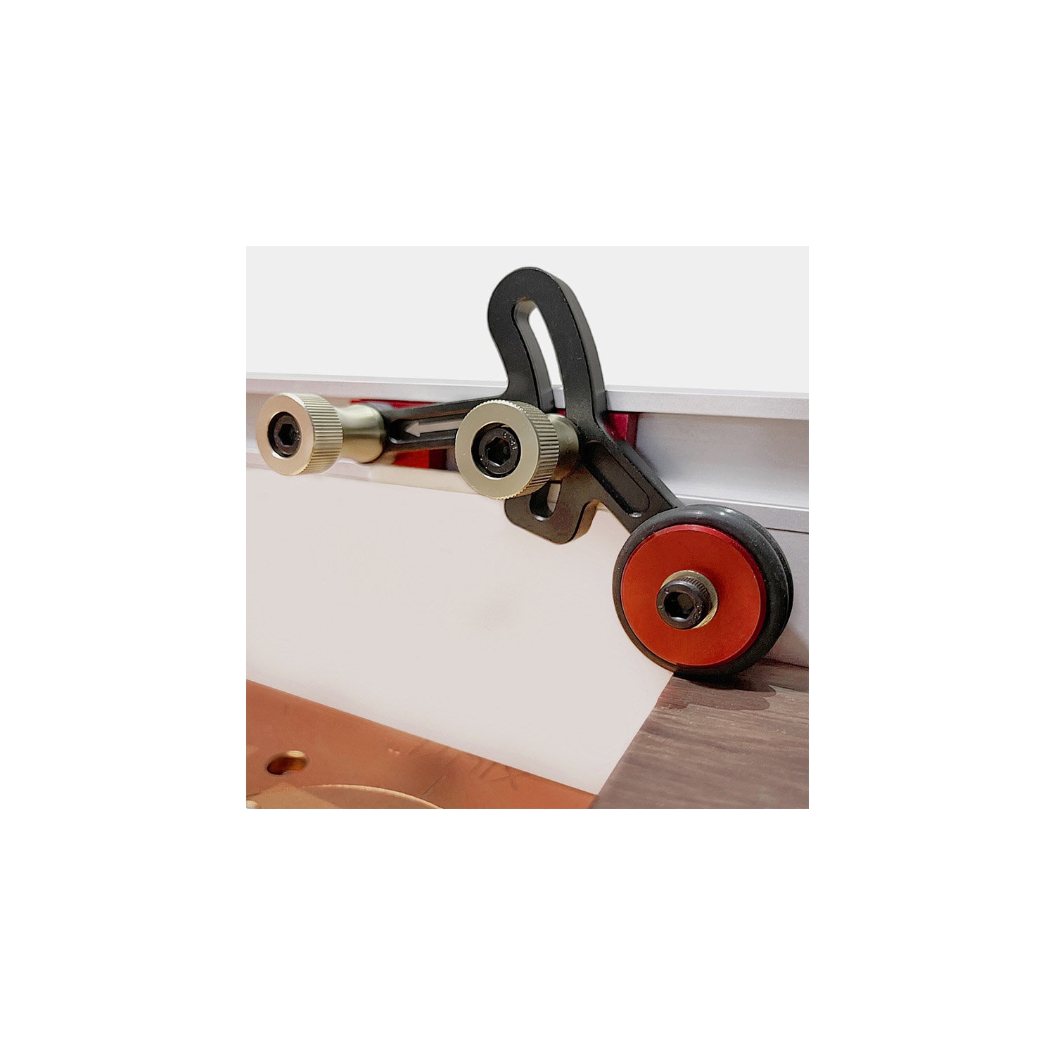 ENJOYWOOD – Alimentation à rouleaux à roulement unidirectionnel, coupe transparente, guide de stock de précision, planches à plumes, alimentation de