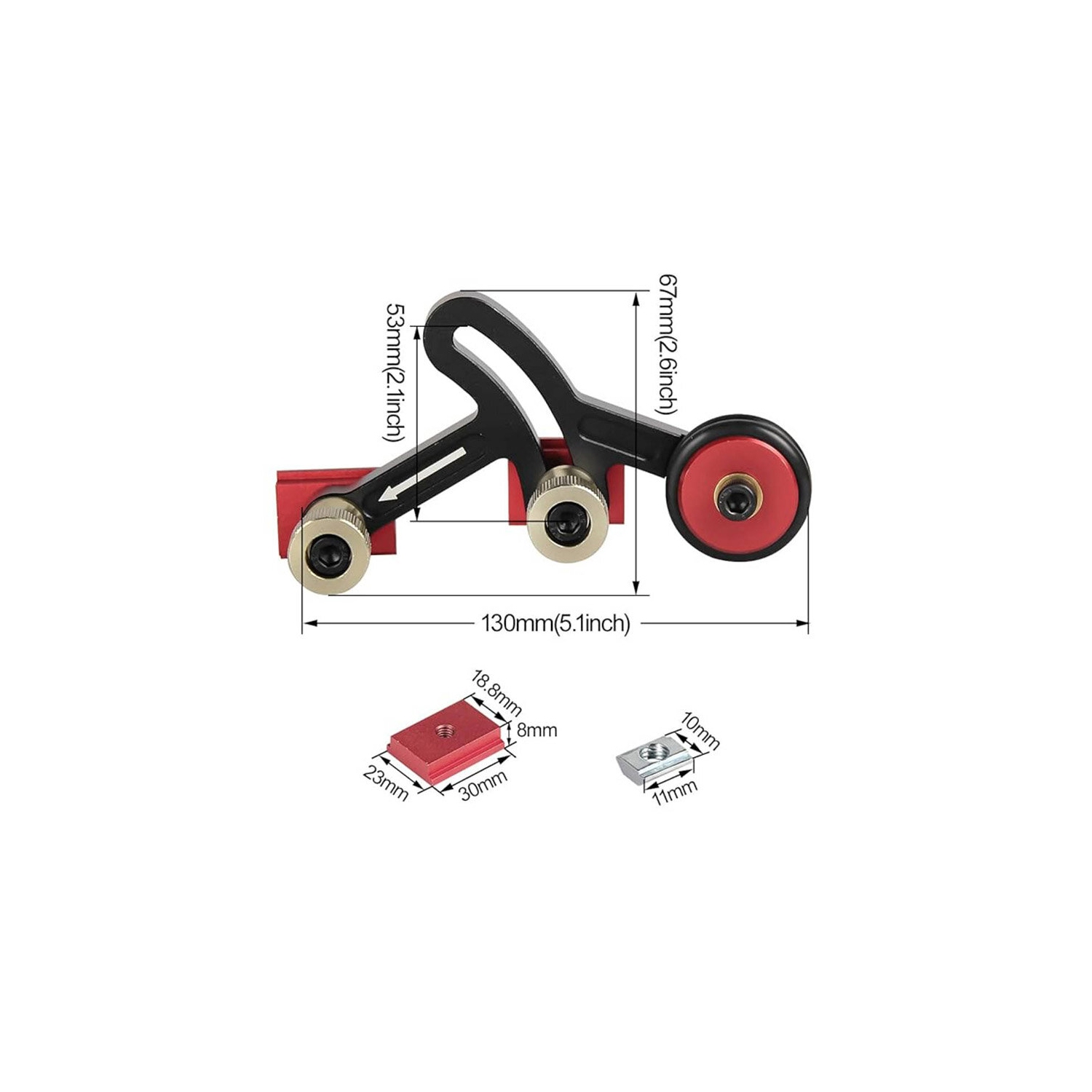 ENJOYWOOD – Alimentation à rouleaux à roulement unidirectionnel, coupe transparente, guide de stock de précision, planches à plumes, alimentation de