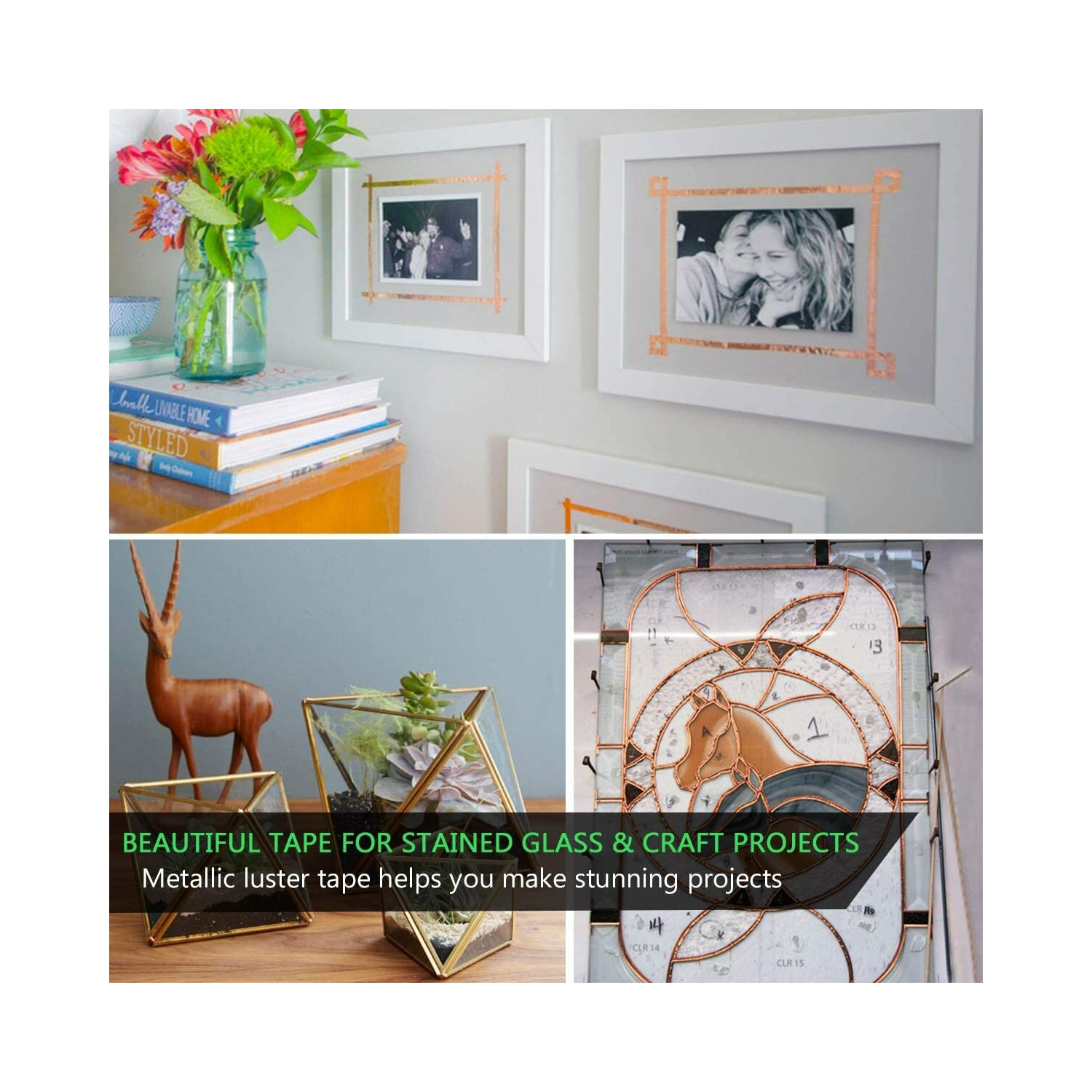 Ruban de cuivre adhésif anti-escargot adhésif blindage EMI de 20&nbsp;M Ruban adhésif conducteur pour réparation électrique du circuit de papier de