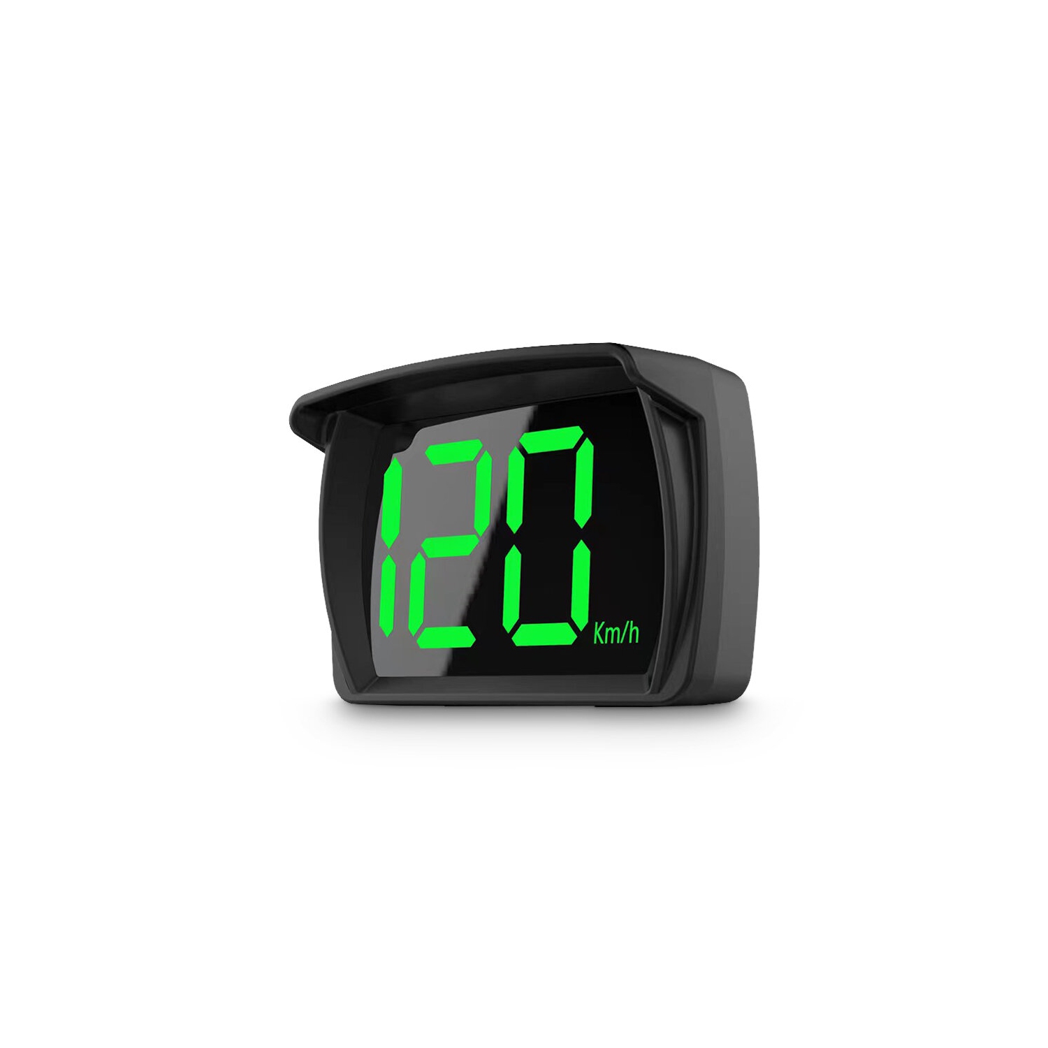 Voiture GPS HUD Compteur de vitesse numérique KMH MPH Grandes polices Lumière verte Affichage tête haute voiture HUD pour toutes les voitures