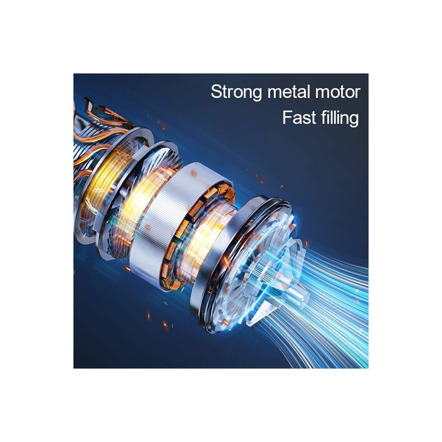 TUERBB T-AP66 Cordless Tire Inflator 4000mAh Air Pump with LED Light Power Bank for Cars, Motorcycles, Bicycles, Balls