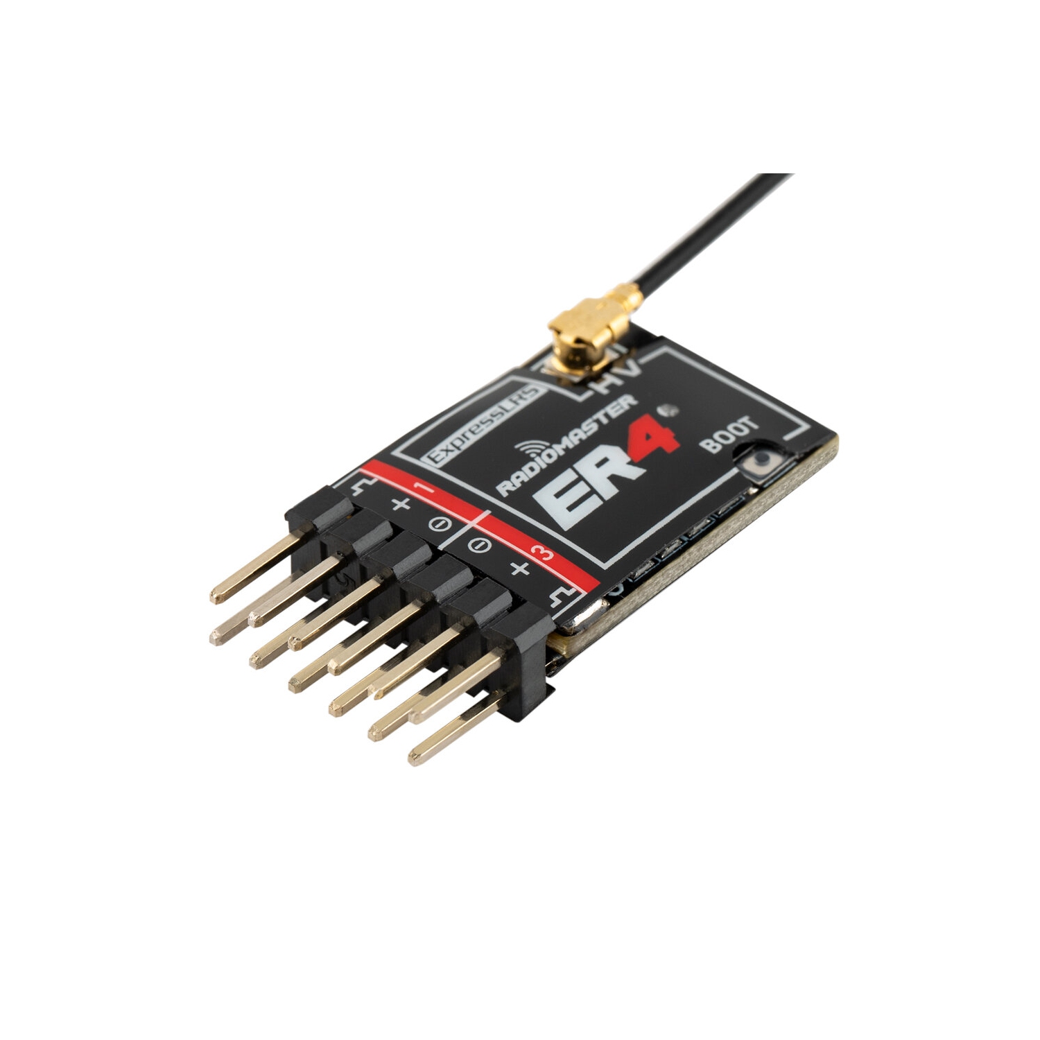 Radiomaster ER4 2,4&nbsp;GHz 4CH ExpressLRS ELRS RX PWM Prise en charge de la télémétrie de la tension pour le réservoir de voiture d'avion F3P RC