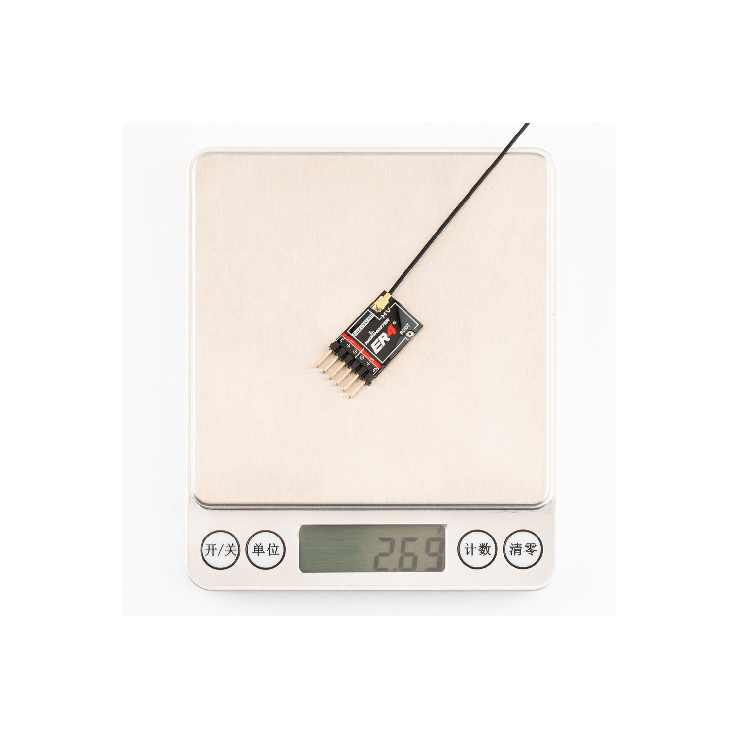 Radiomaster ER4 2,4&nbsp;GHz 4CH ExpressLRS ELRS RX PWM Prise en charge de la télémétrie de la tension pour le réservoir de voiture d'avion F3P RC