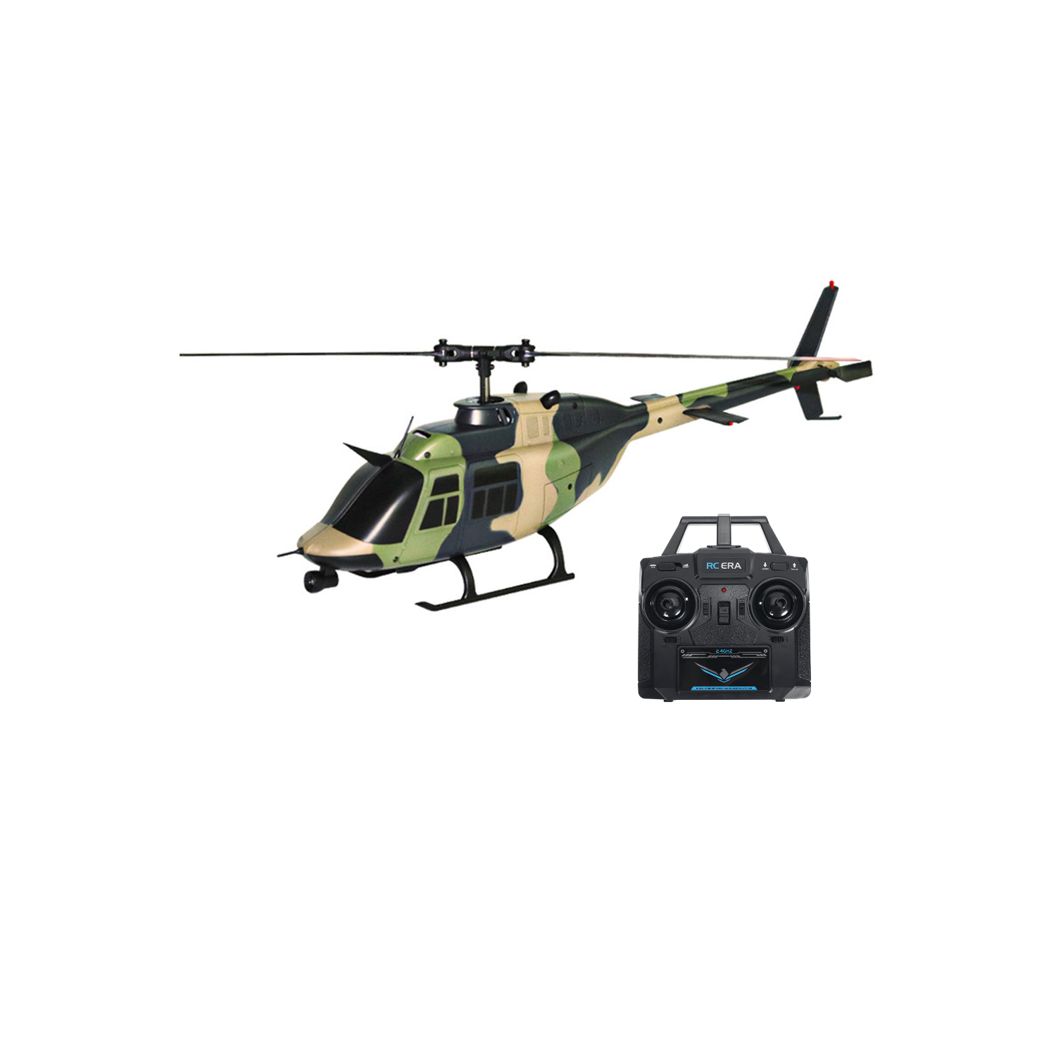 RC ERA C138 Bell 206 2.4G 6CH 6-Axis Gyro 1:33 Scale Altitude Hold Flybarless RC Helicopter RTF