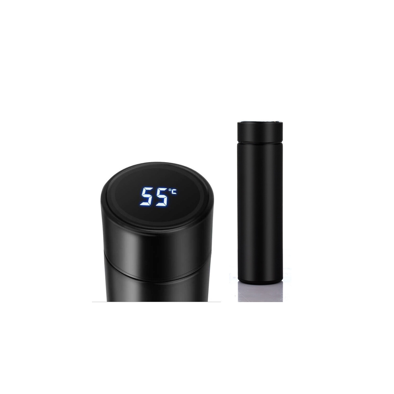 480ml Vacuum Thermos Keep Warm Keep Cold Water Bottle LCD Temperature Display Stainless Steel Double Wall Insulated Cup