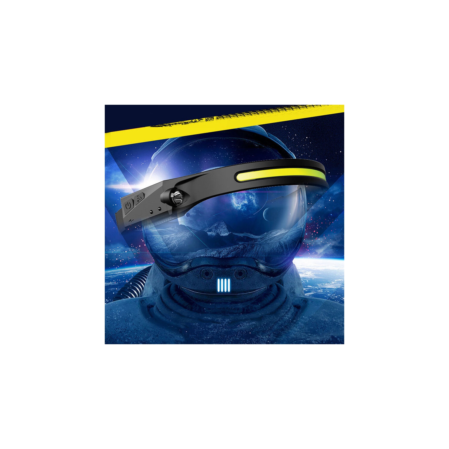 Bikight LX200 Wave Sensor 1200mAh 270 Wide Range 350LM 5 Lighting Modes LED Headlamp USB Rechargeable Head Torch COB Outdoor Cycling Adventure