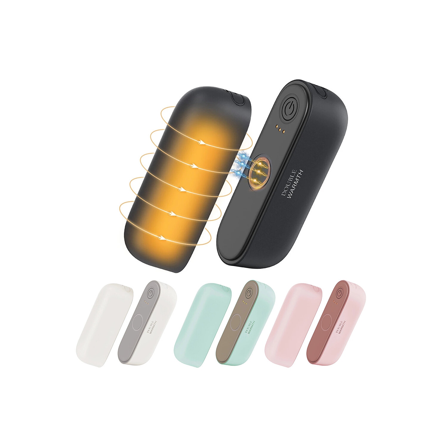 Rechargeable Magnetic Hand Warmer 2 in 1 Smart Dual-Sided Hand Heater Quick Heating 45/55/60C Pocket Heater for Warm Gifts