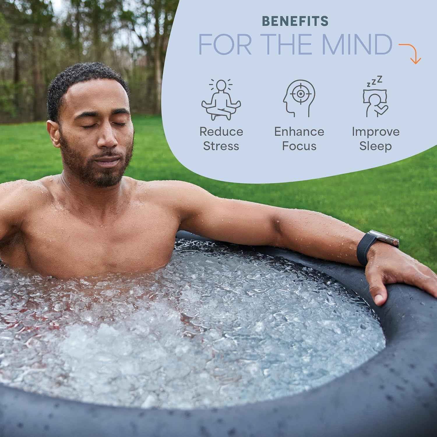 LifePro NordPod Recovery Ice Tub – Portable Cold Plunge Tub for Athletes, XL 102-Gallon Ice Bath for Recovery & Therapy – Indoor/Outdoor Use with