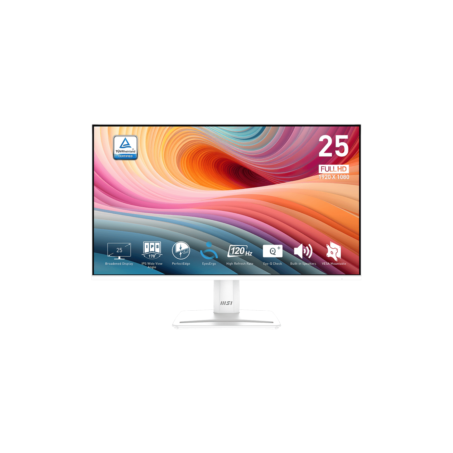 MSI 24.5" 1920 x 1080 120Hz 1ms (MPRT) / 4ms (GTG) IPS Business Monitor Tilt adjustable (PRO MP251W E2)