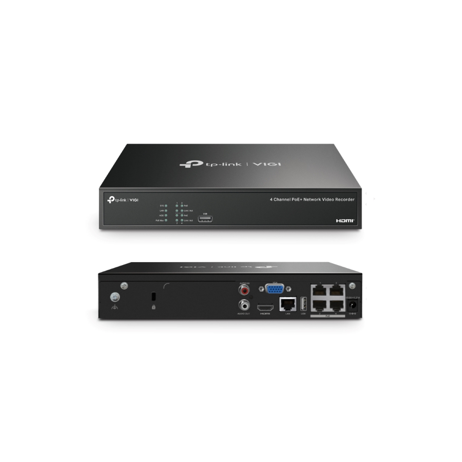 TP-Link VIGI NK4P-T4425-2T 4MP Full-Color Turret IPC & 4 Channel PoE+ NVR KIT