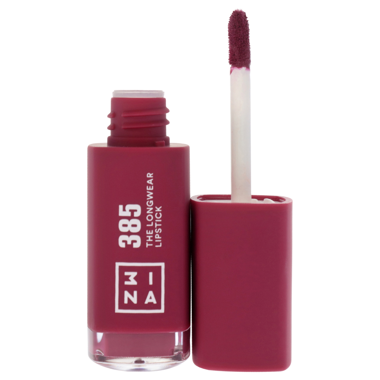 The Longwear Lipstick - 385 Burgundy by 3INA for Women - 0.20 oz Lipstick