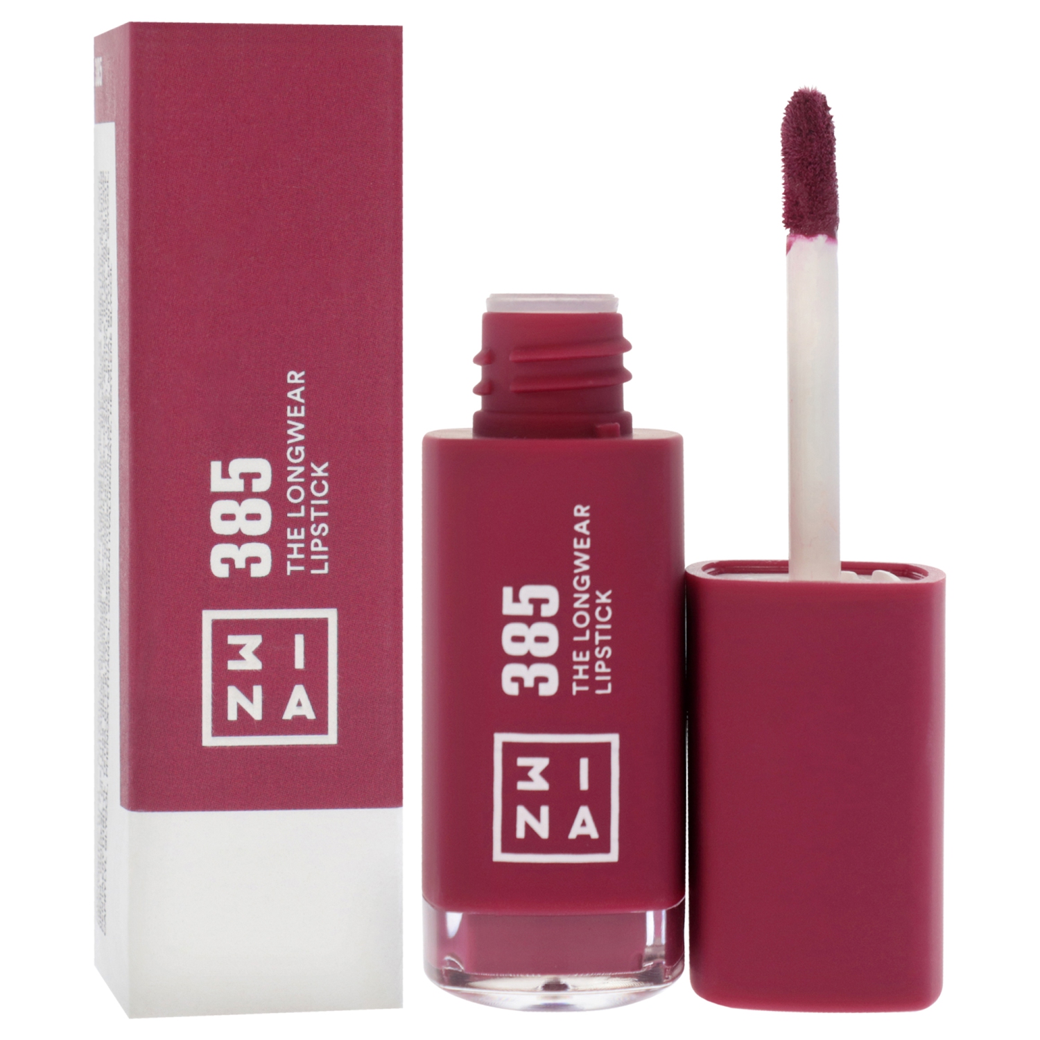 The Longwear Lipstick - 385 Burgundy by 3INA for Women - 0.20 oz Lipstick