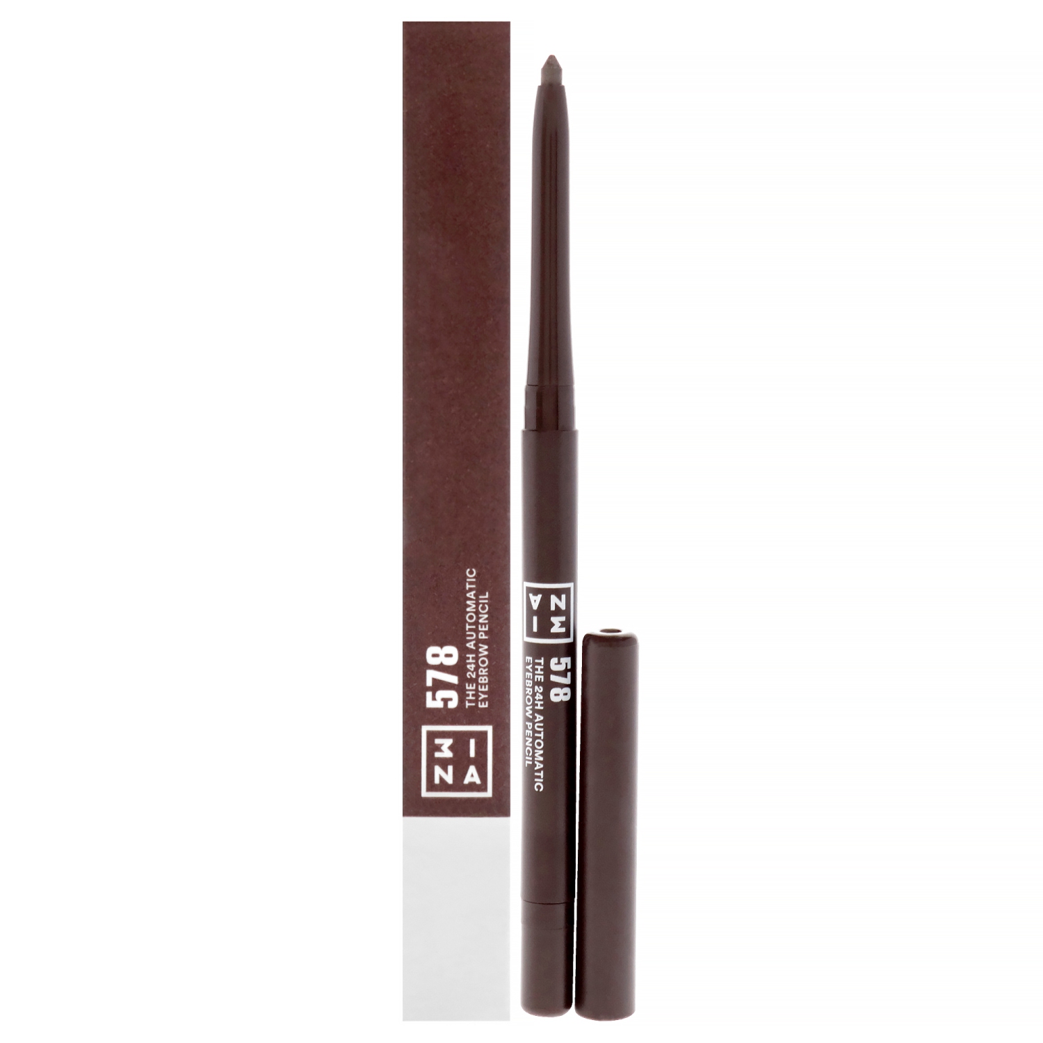 The 24H Automatic Eyebrow Pencil - 578 Chocolate by 3INA for Women - 0.011 oz Eyebrow Pencil