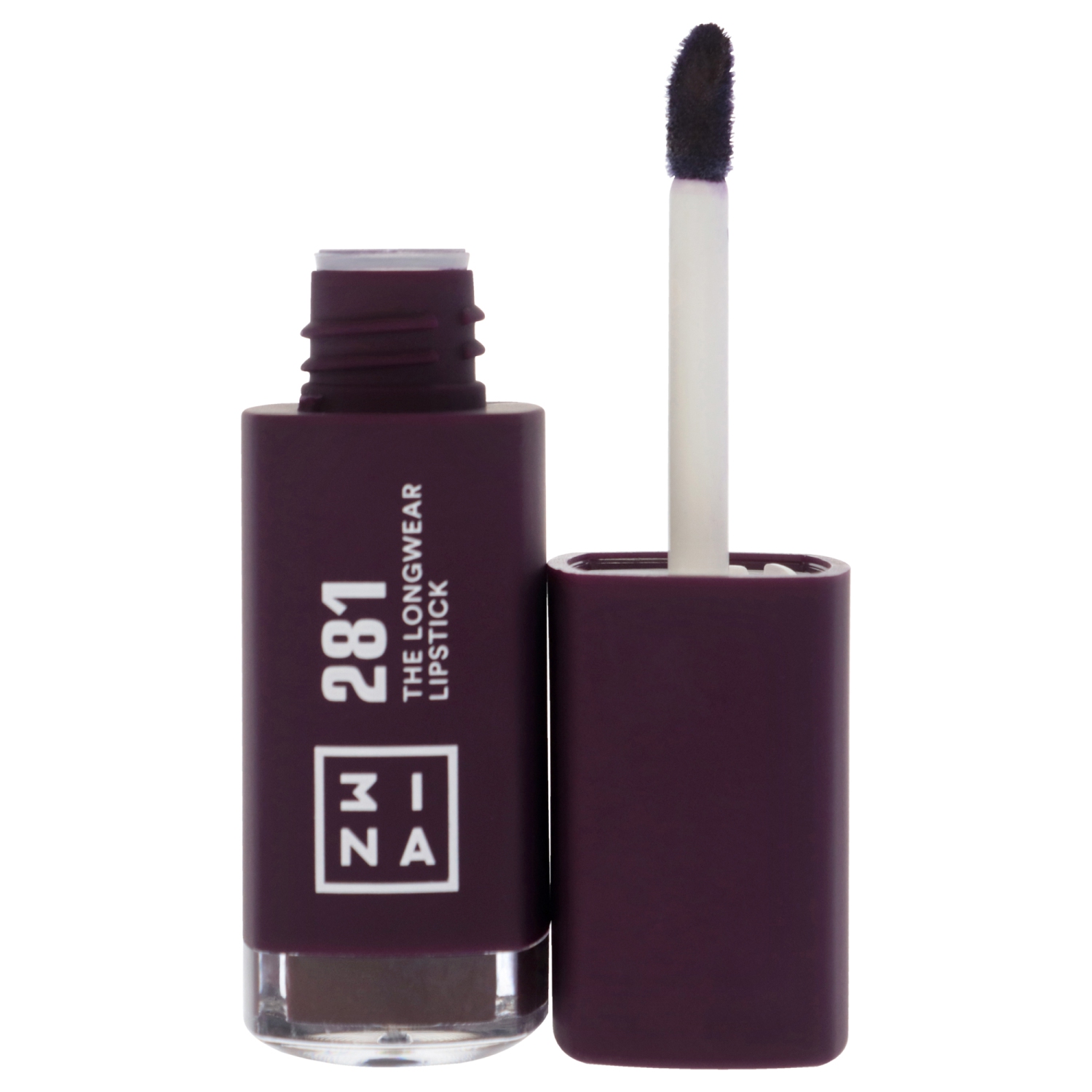 The Longwear Lipstick - 281 Aubergine by 3INA for Women - 0.20 oz Lipstick
