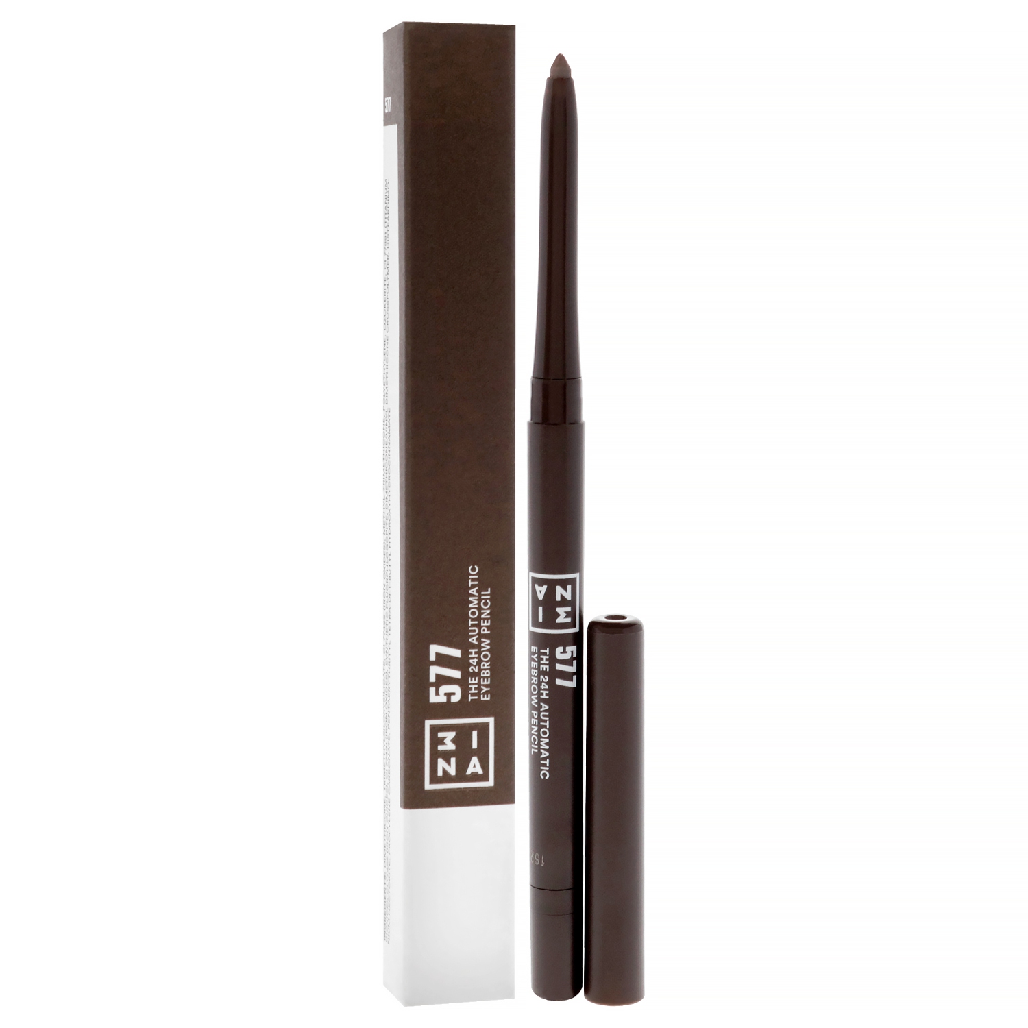 The 24H Automatic Eyebrow Pencil - 577 Gray Brown by 3INA for Women - 0.011 oz Eyebrow Pencil