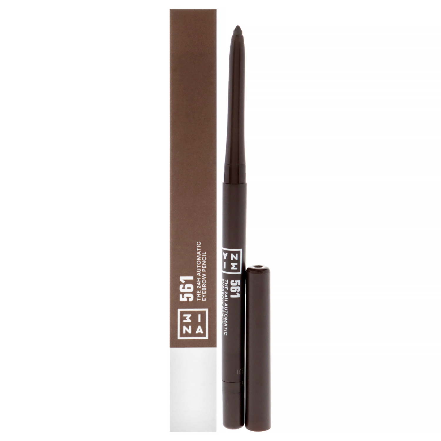 Le crayon à sourcils automatique 24H - 561 brun froid par 3INA pour femmes - 0011&nbsp;oz