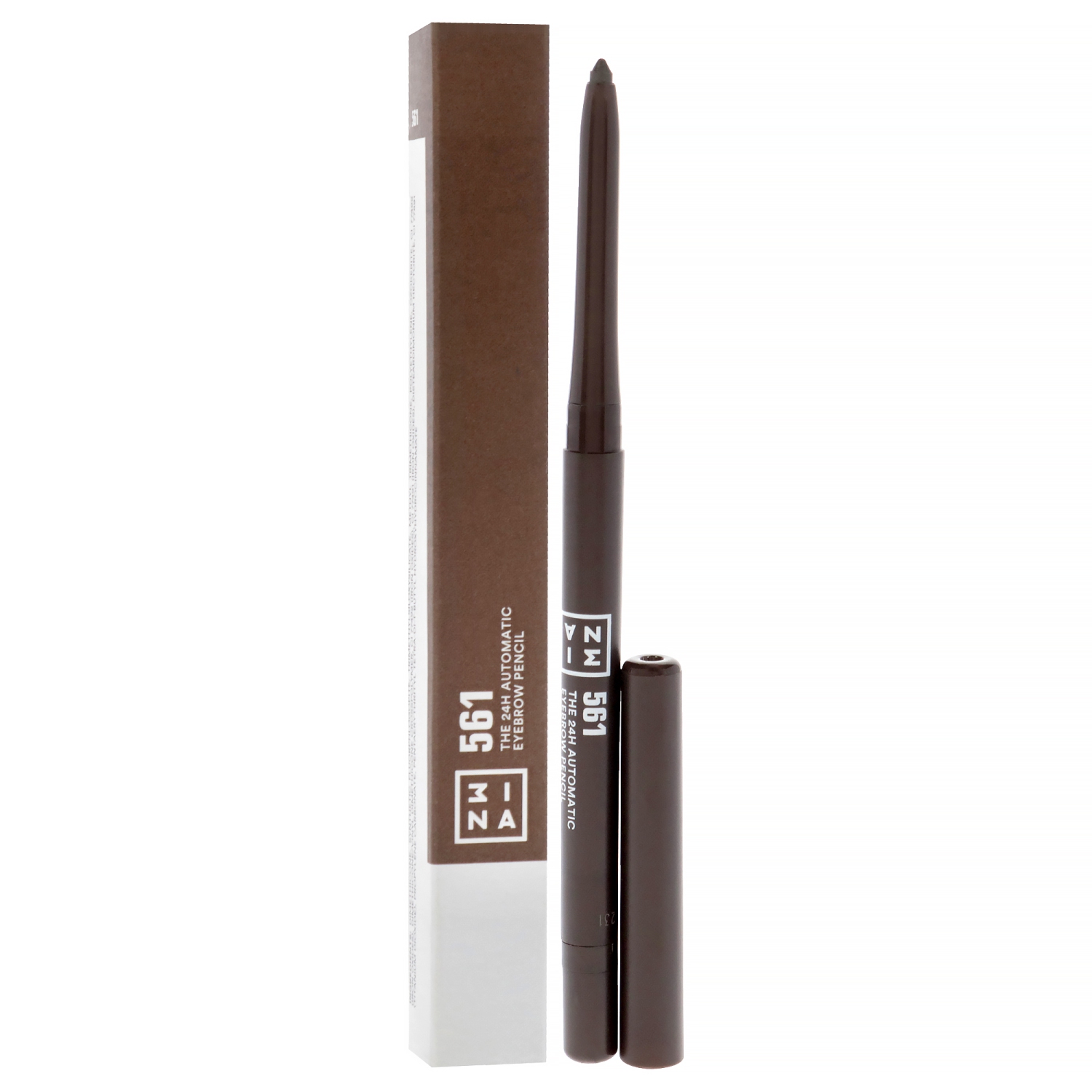 Le crayon à sourcils automatique 24H - 561 brun froid par 3INA pour femmes - 0011&nbsp;oz