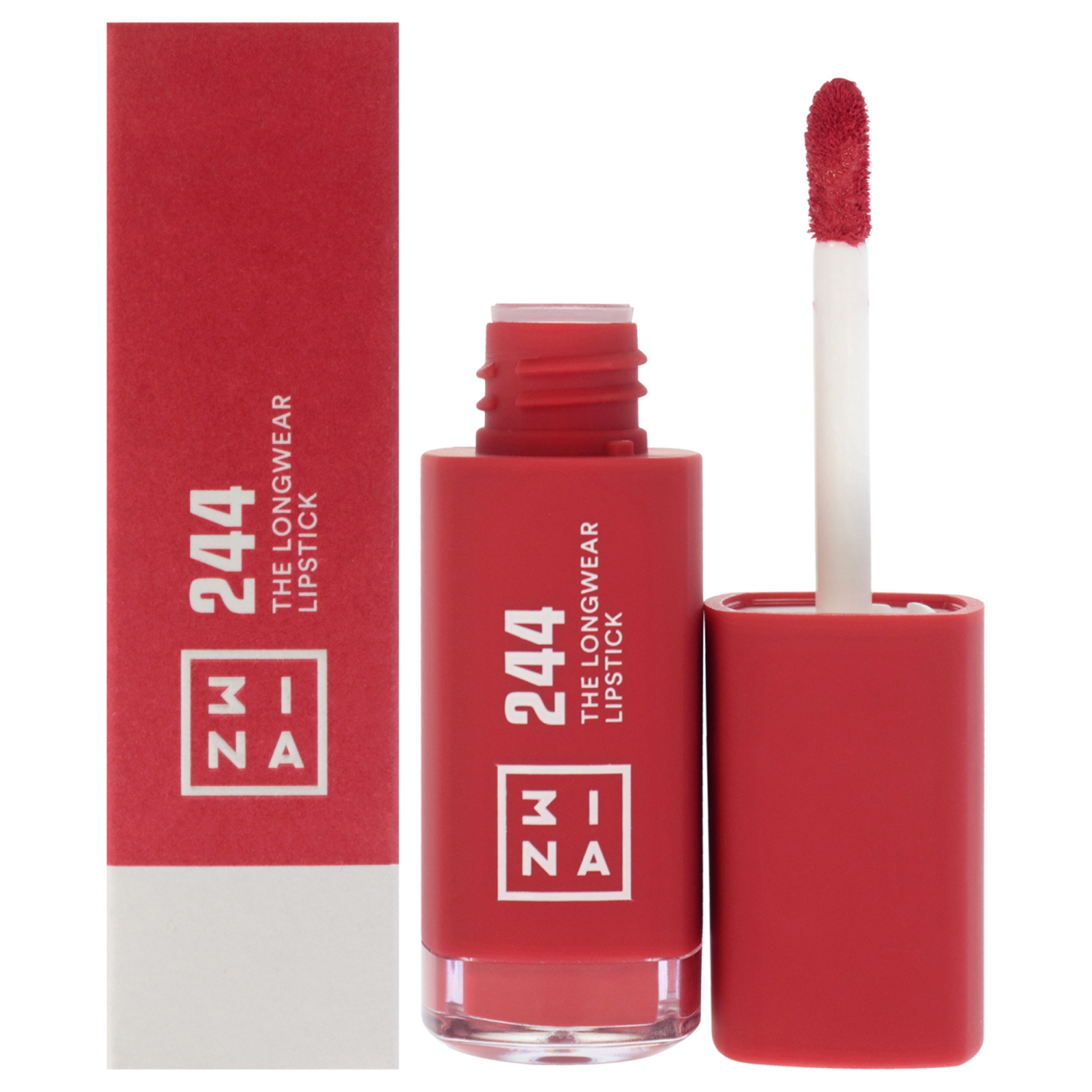 The Longwear Lipstick - 244 Red by 3INA for Women - 0.20 oz Lipstick