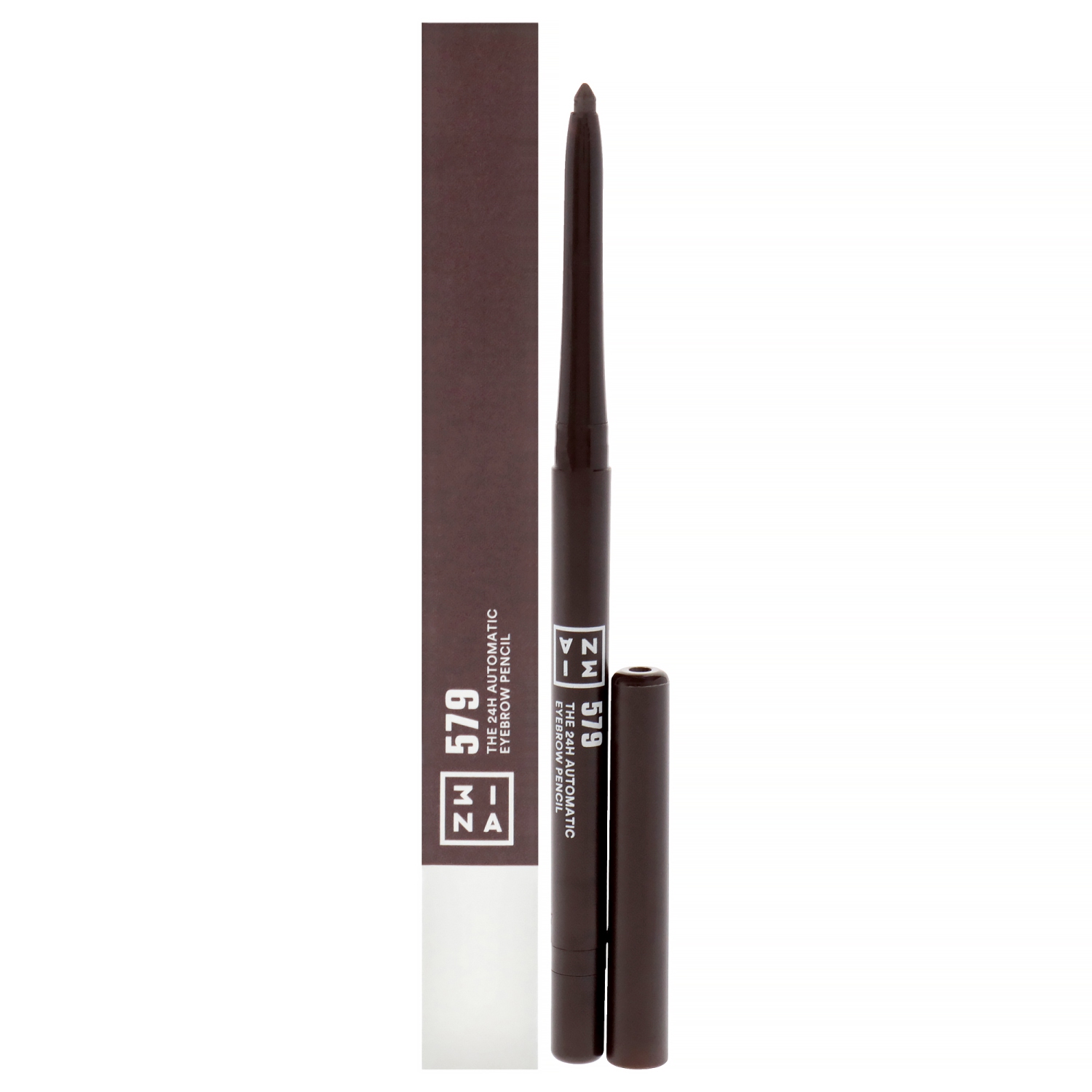 The 24H Automatic Eyebrow Pencil - 579 Dark Brown by 3INA for Women - 0.011 oz Eyebrow Pencil